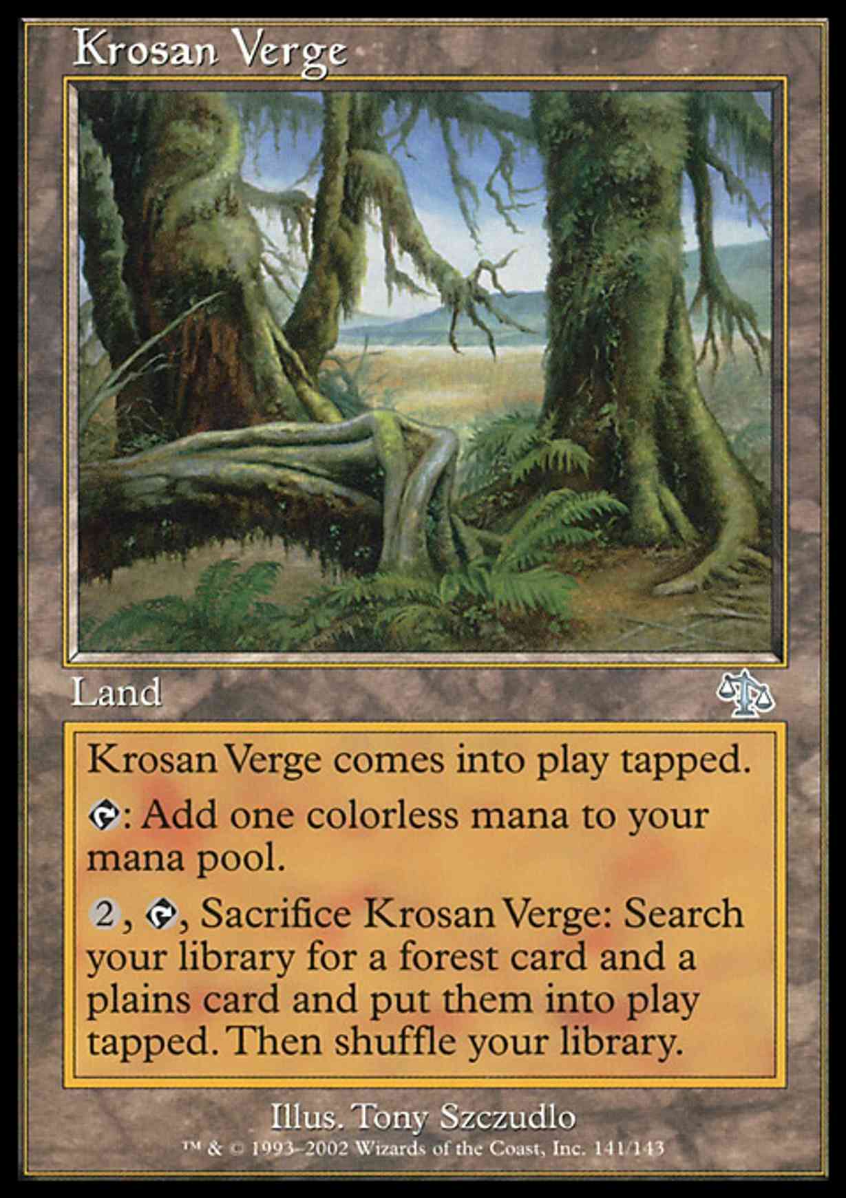 Krosan Verge magic card front