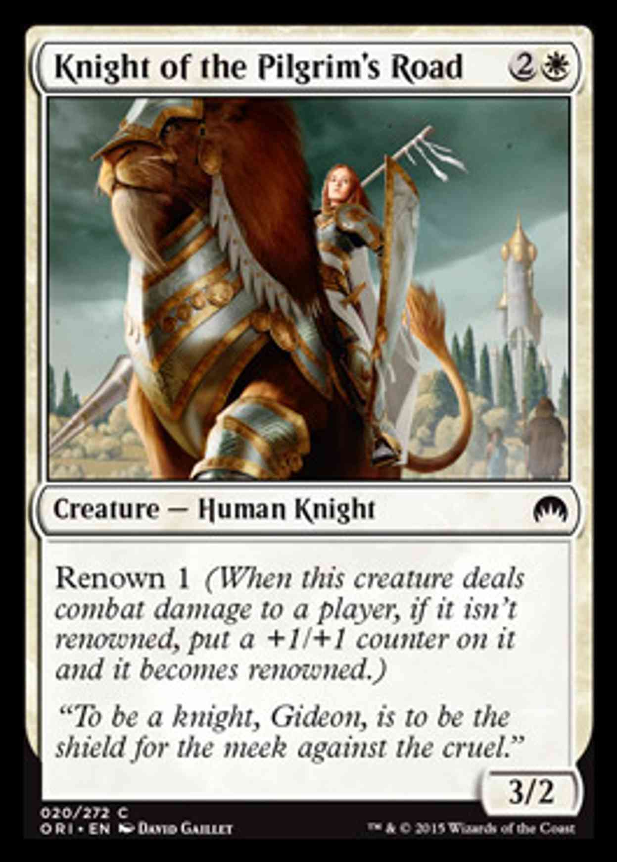 Knight of the Pilgrim's Road magic card front