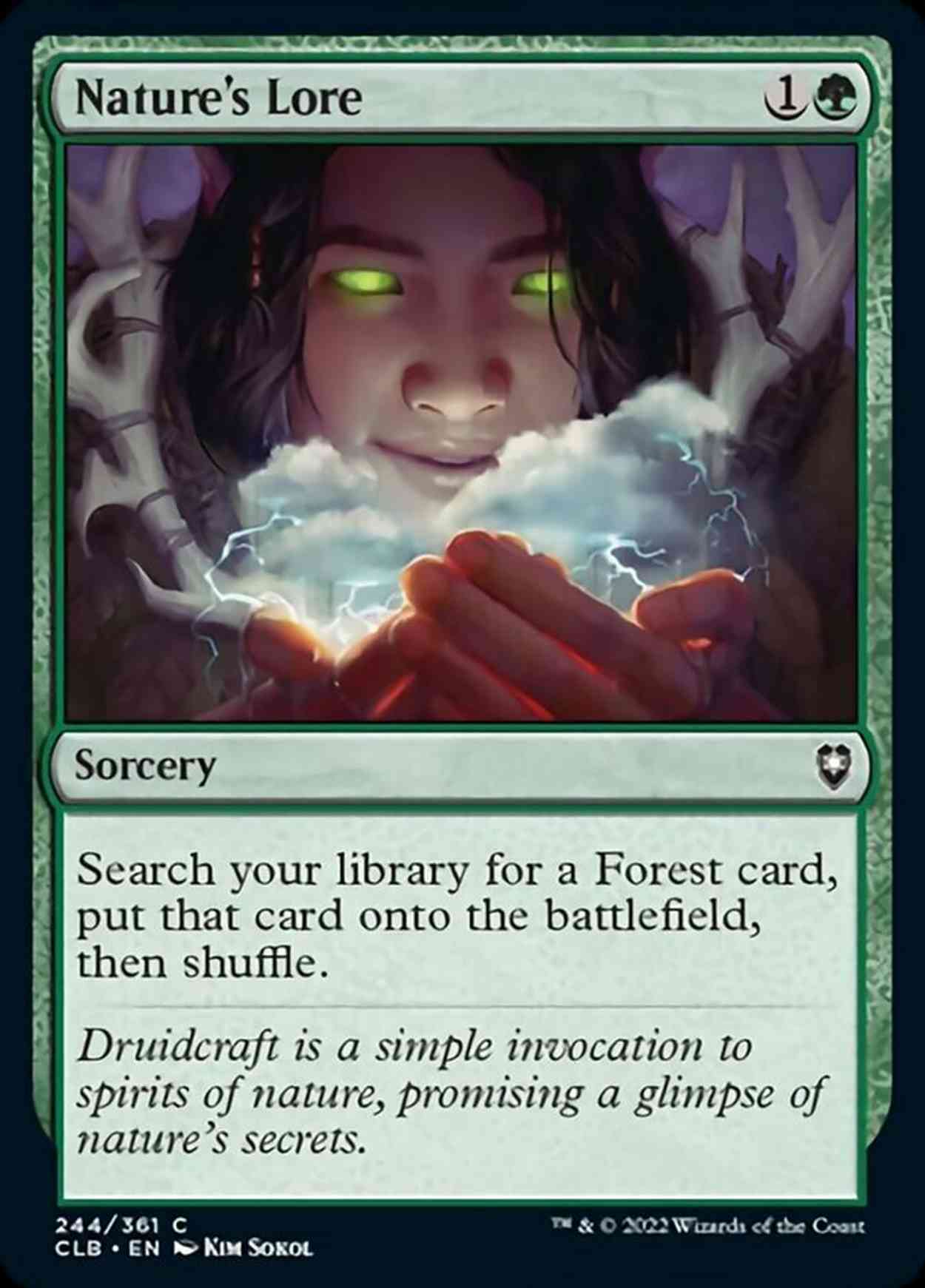 Nature's Lore magic card front