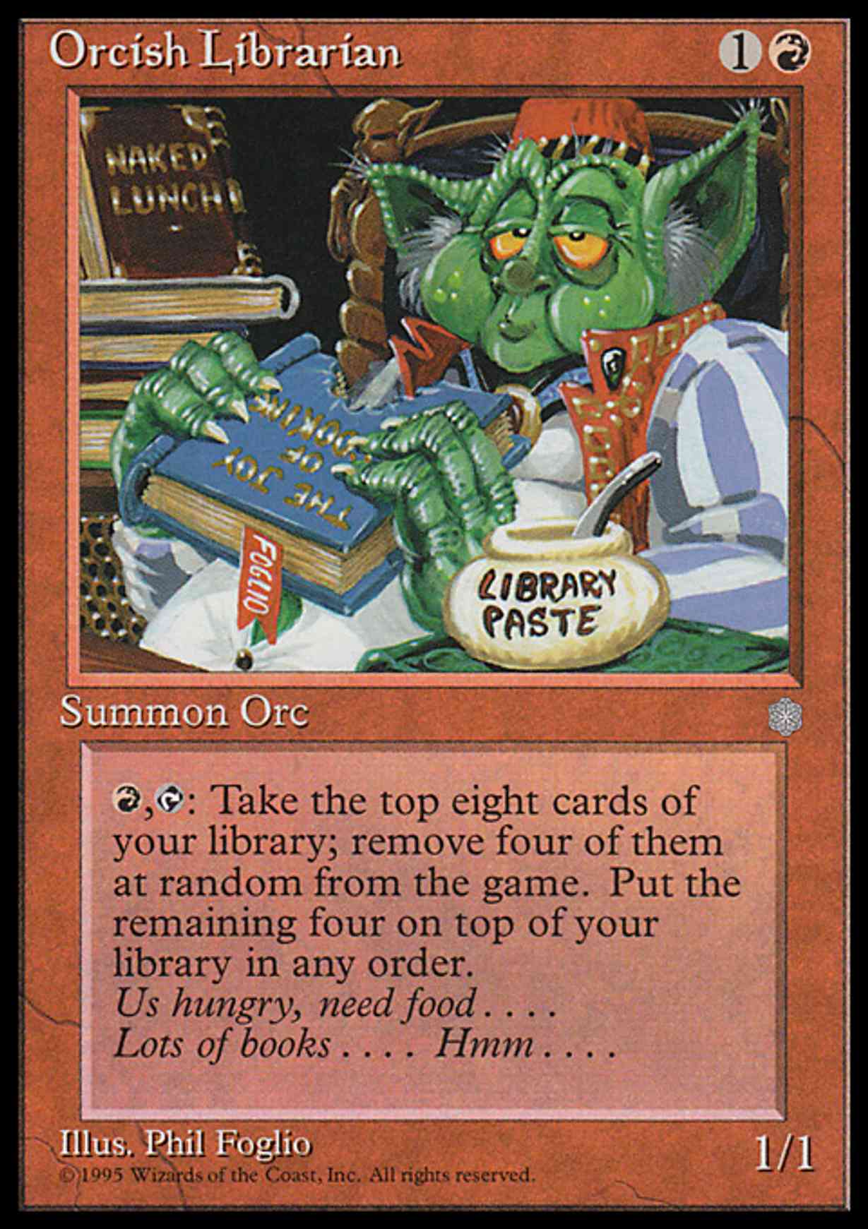Orcish Librarian magic card front