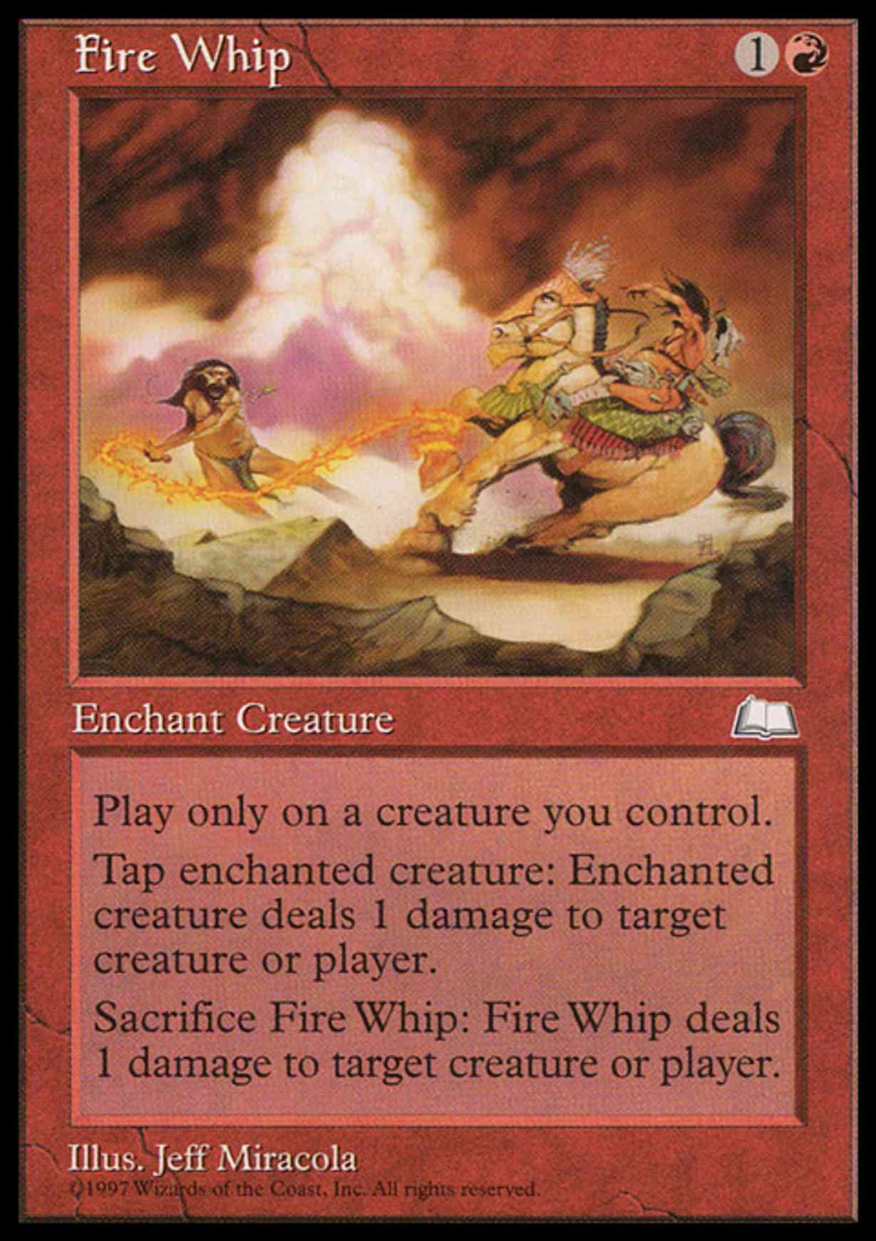 Fire Whip magic card front
