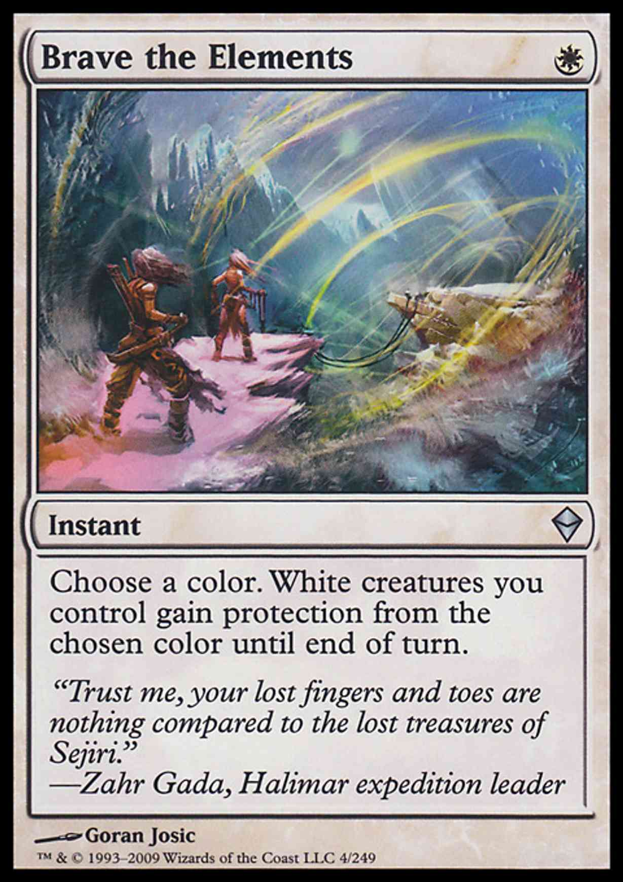 Brave the Elements magic card front