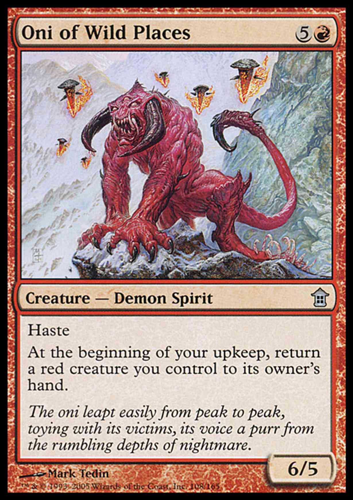 Oni of Wild Places Price from mtg Saviors of Kamigawa