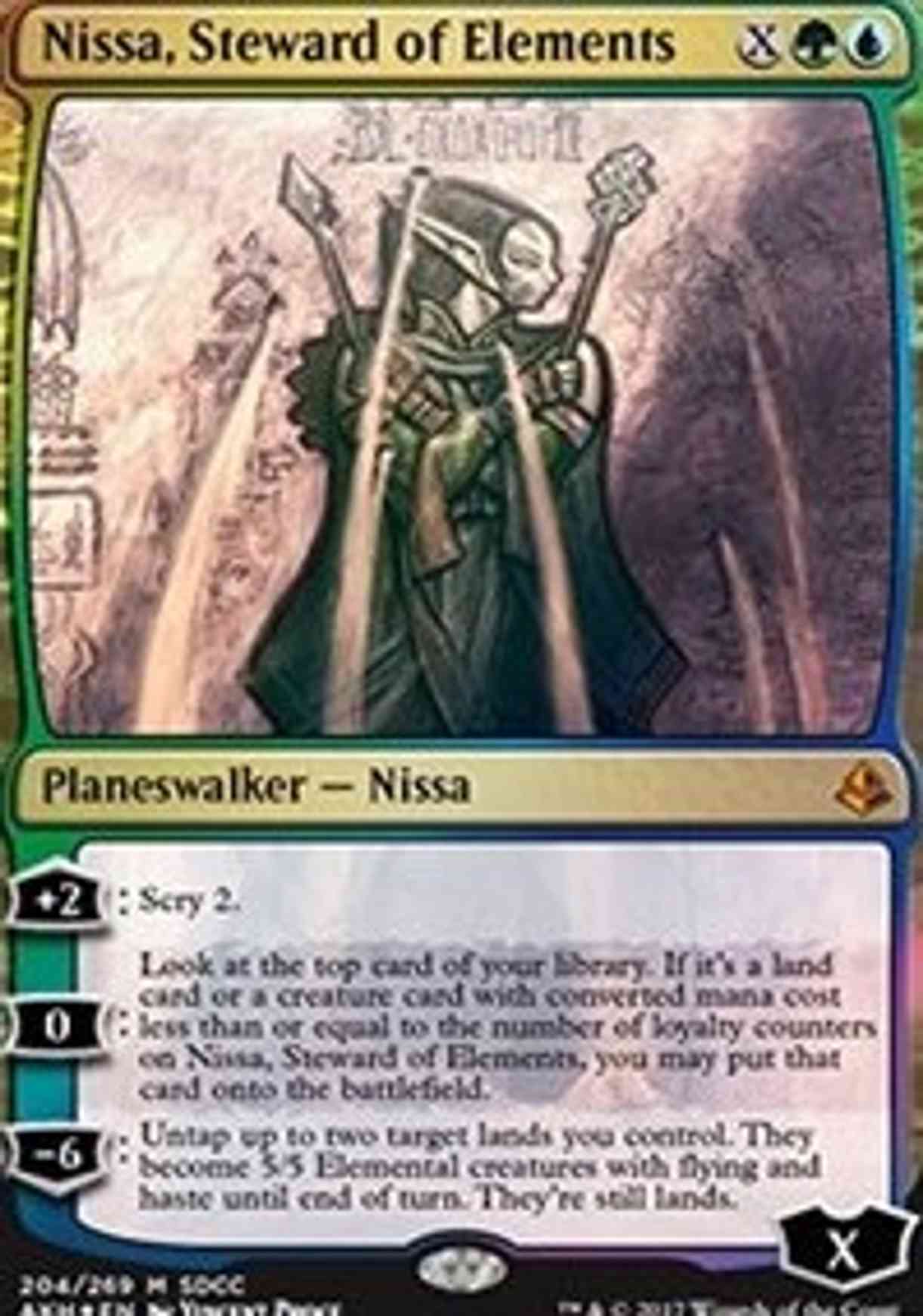 Nissa, Steward of Elements (SDCC 2017 Exclusive) magic card front