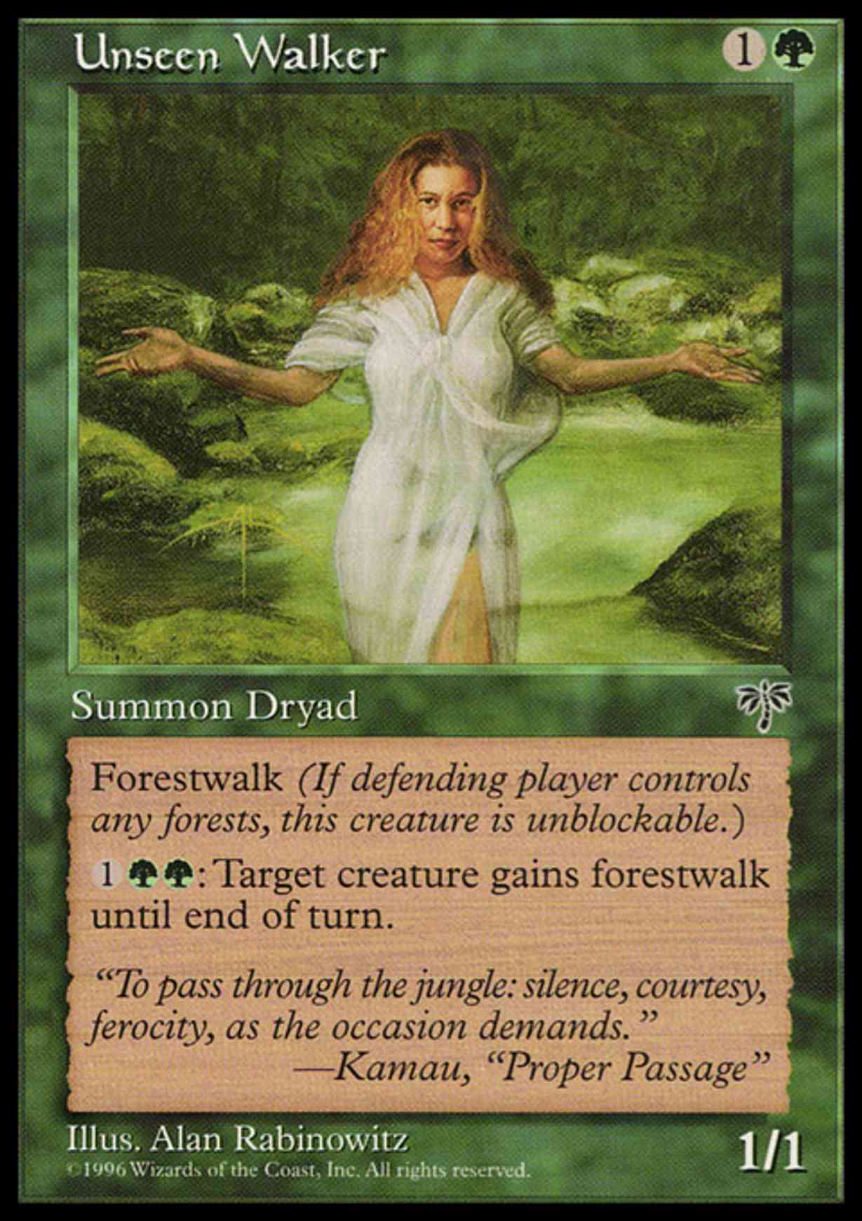 Unseen Walker magic card front
