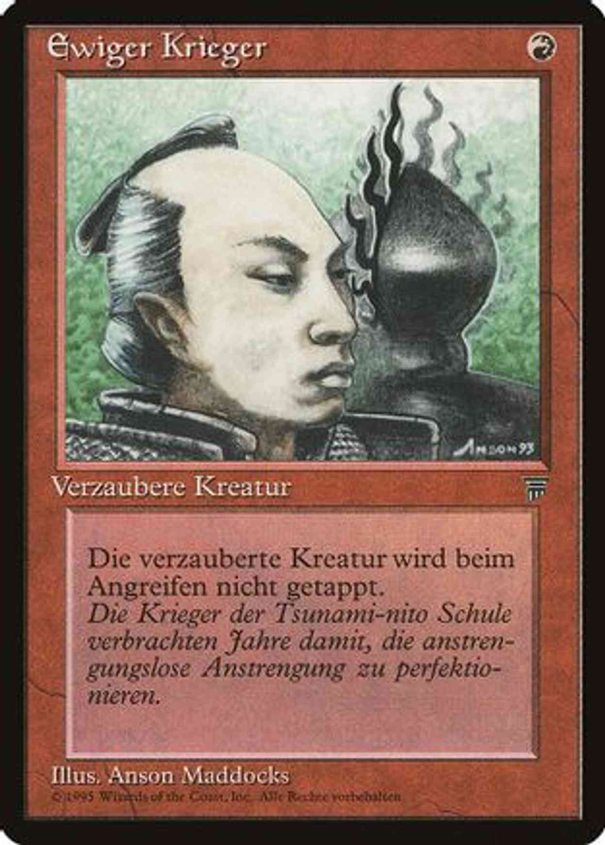 Eternal Warrior (German) - "Ewiger Krieger" magic card front