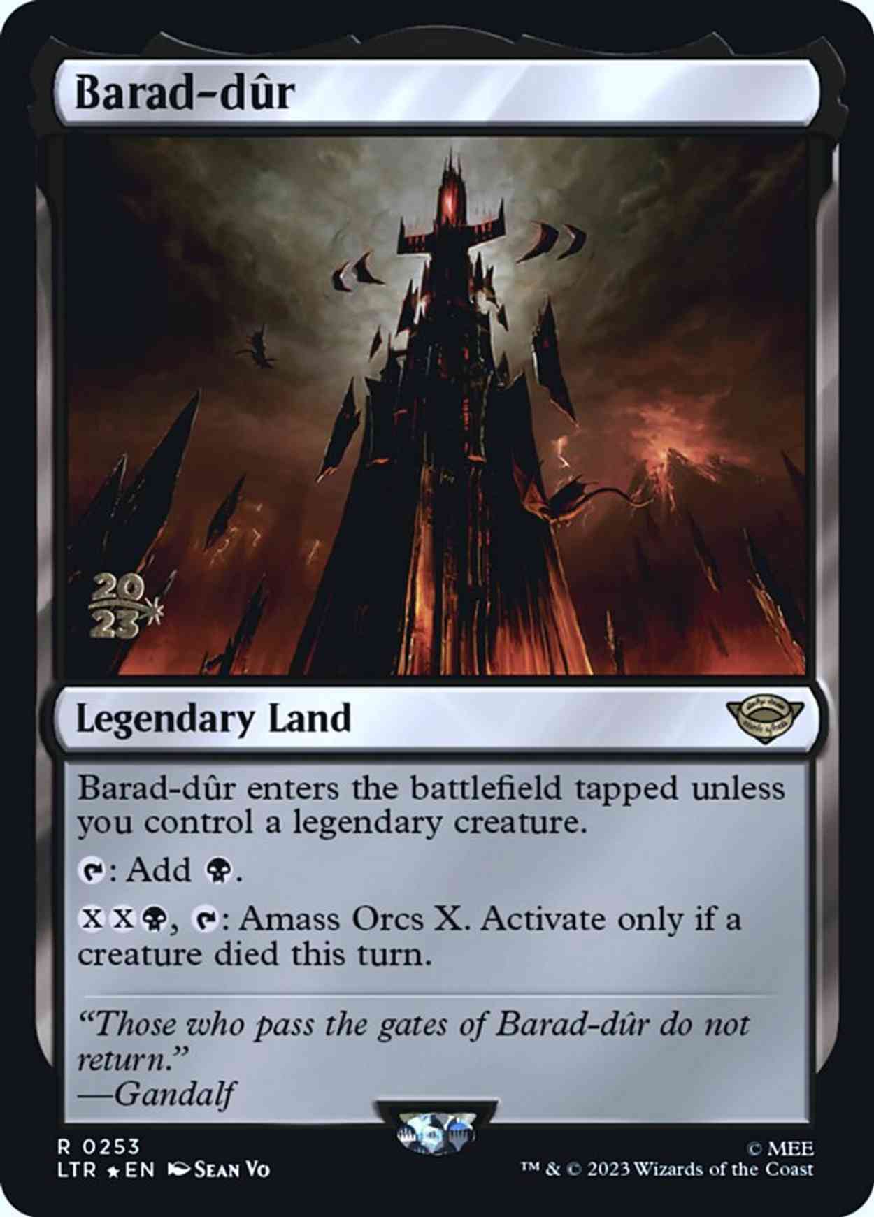 Barad-dûr magic card front