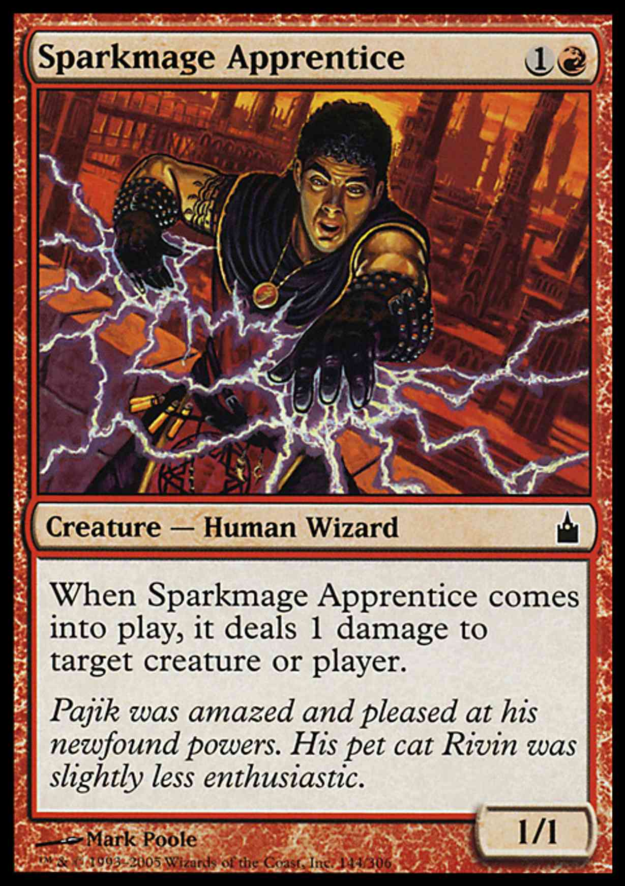 Sparkmage Apprentice magic card front