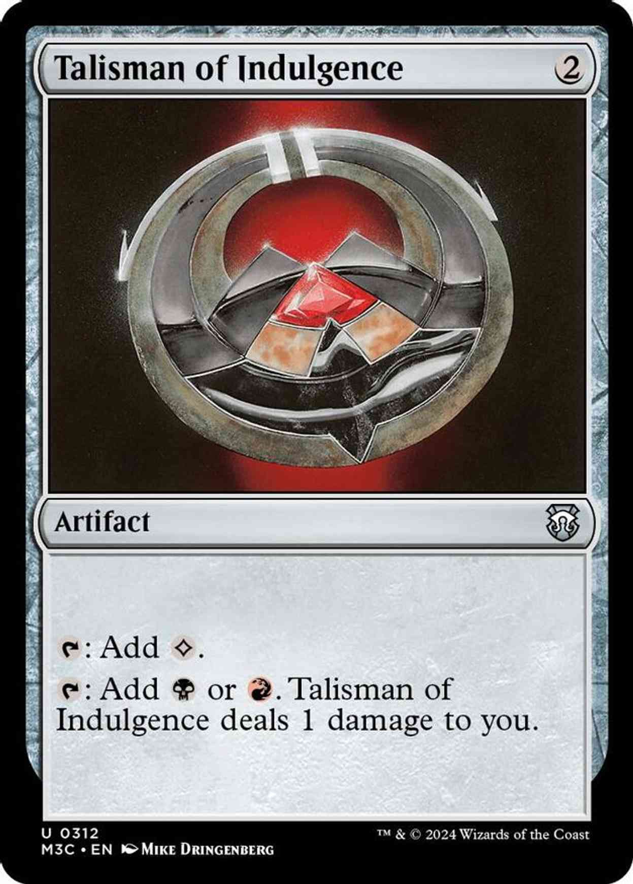 Talisman of Indulgence (Ripple Foil) magic card front