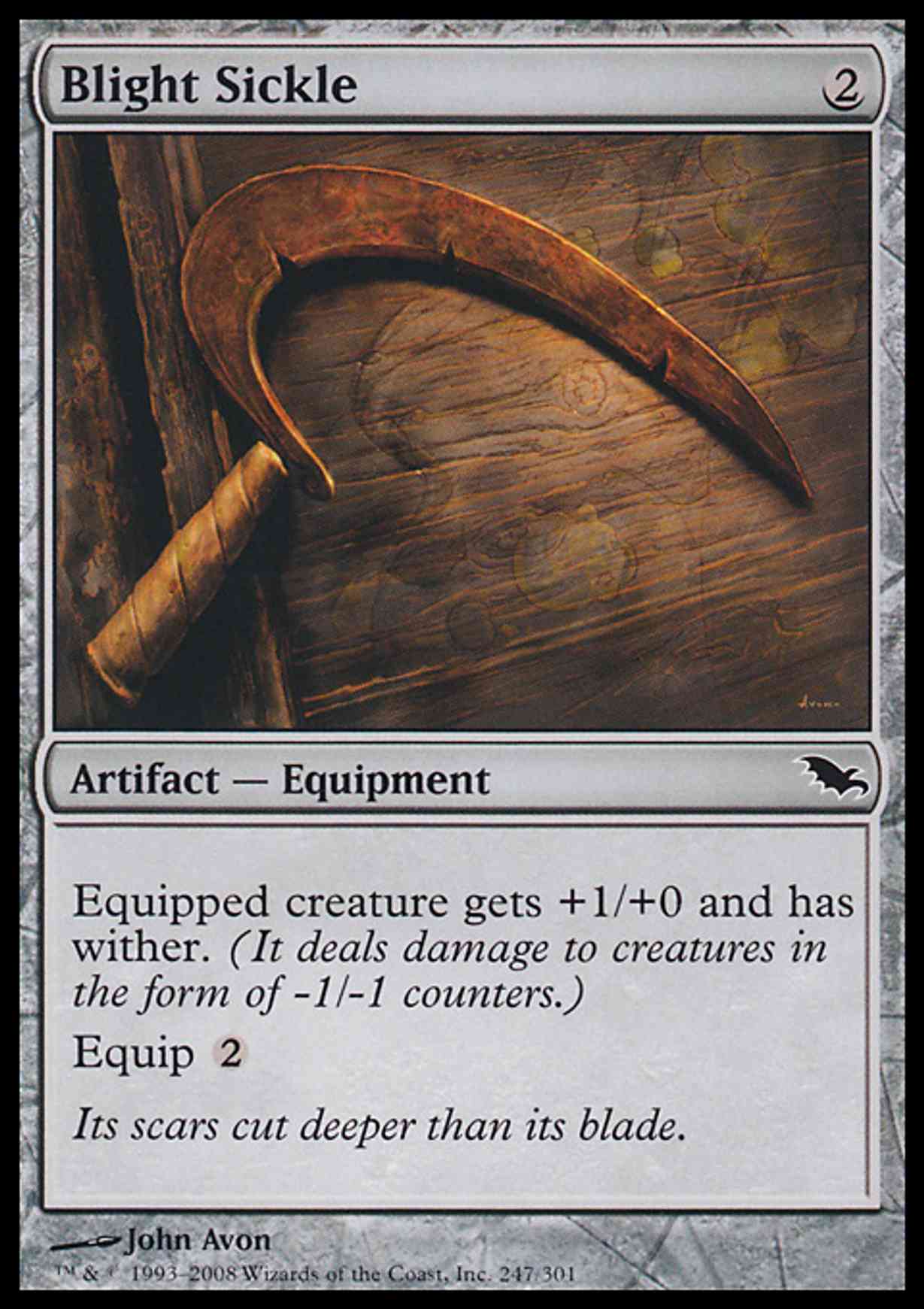 Blight Sickle magic card front