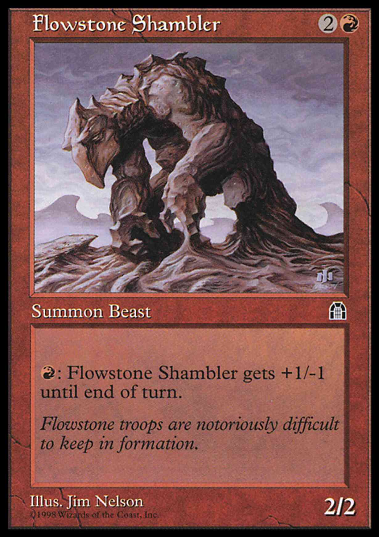 Flowstone Shambler magic card front