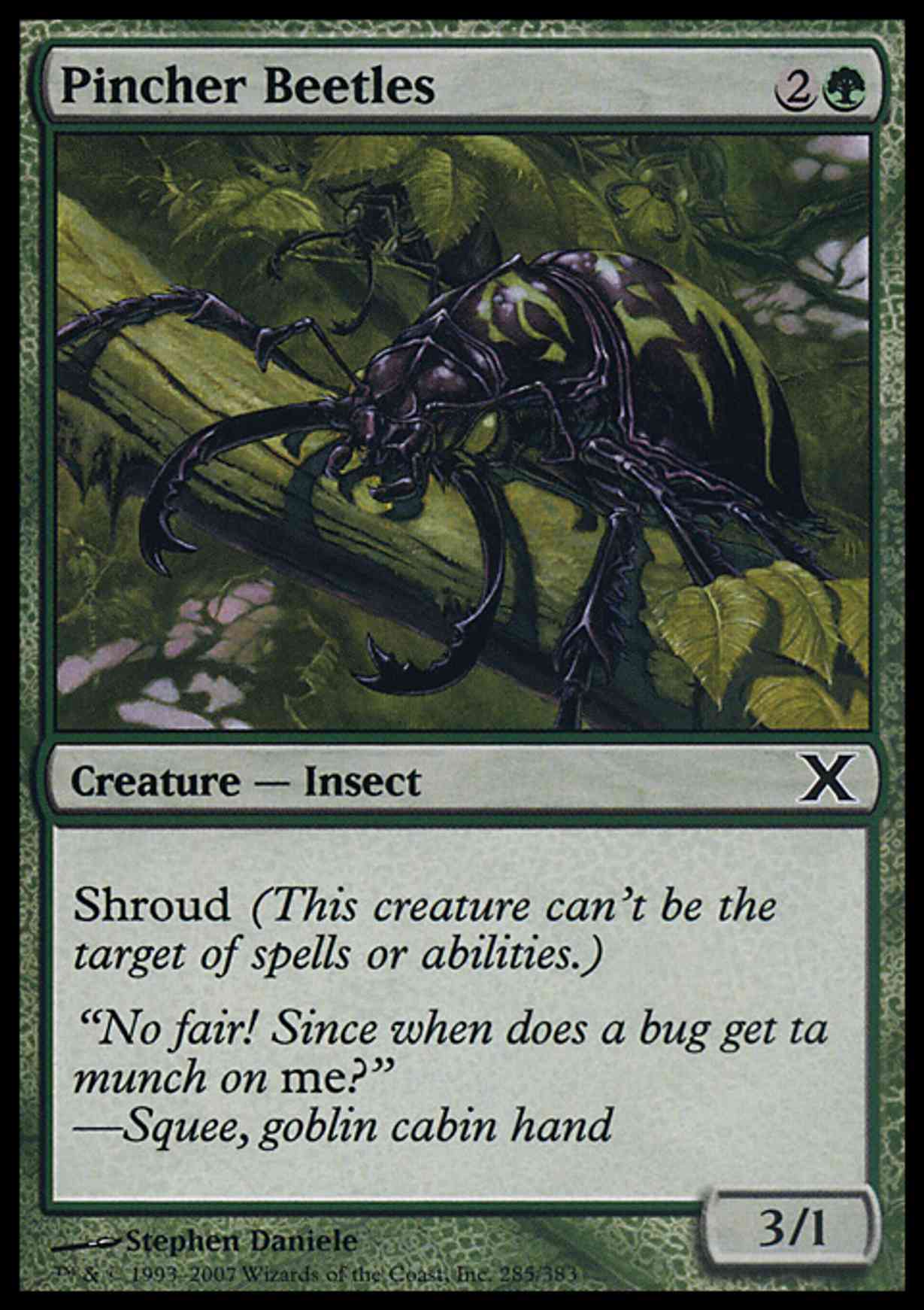 Pincher Beetles magic card front
