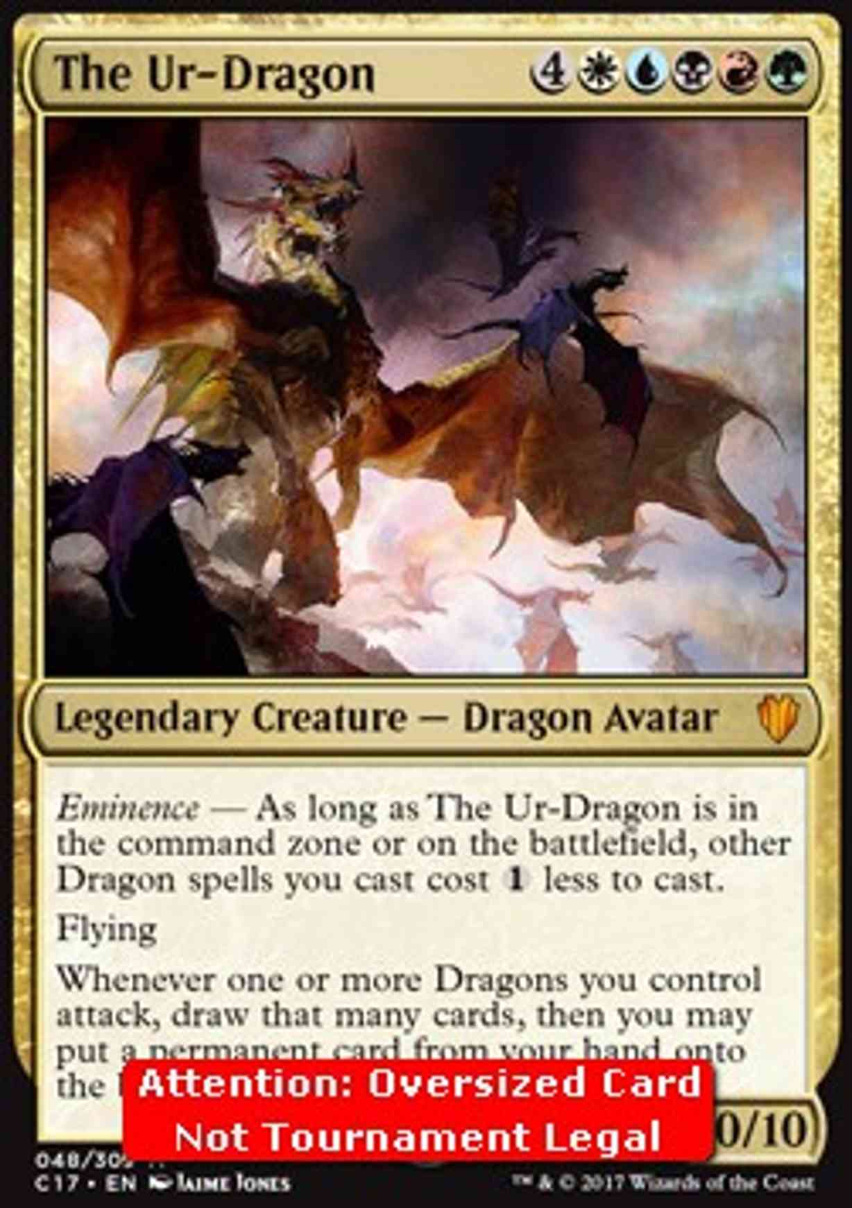 The Ur-Dragon (Commander 2017) magic card front