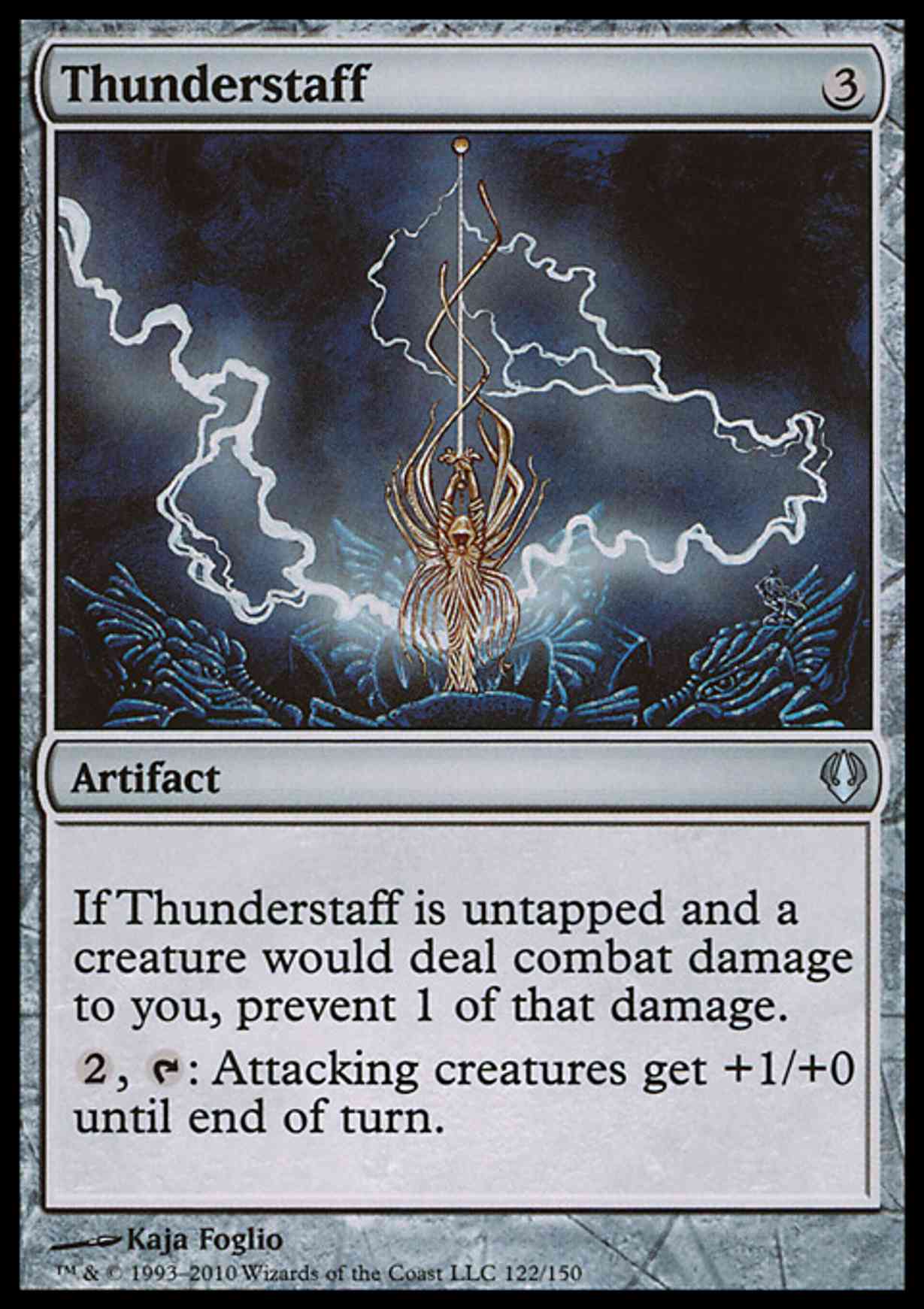 Thunderstaff magic card front