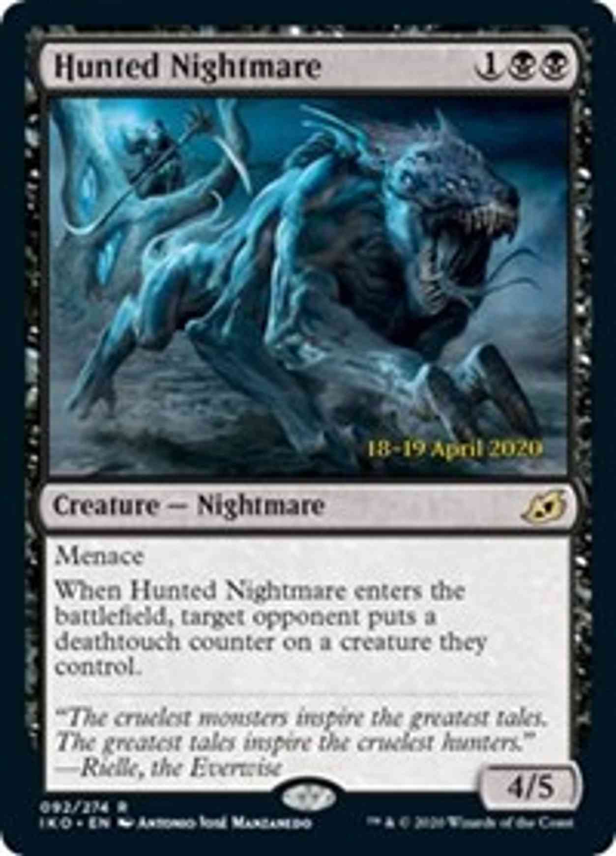 Hunted Nightmare magic card front