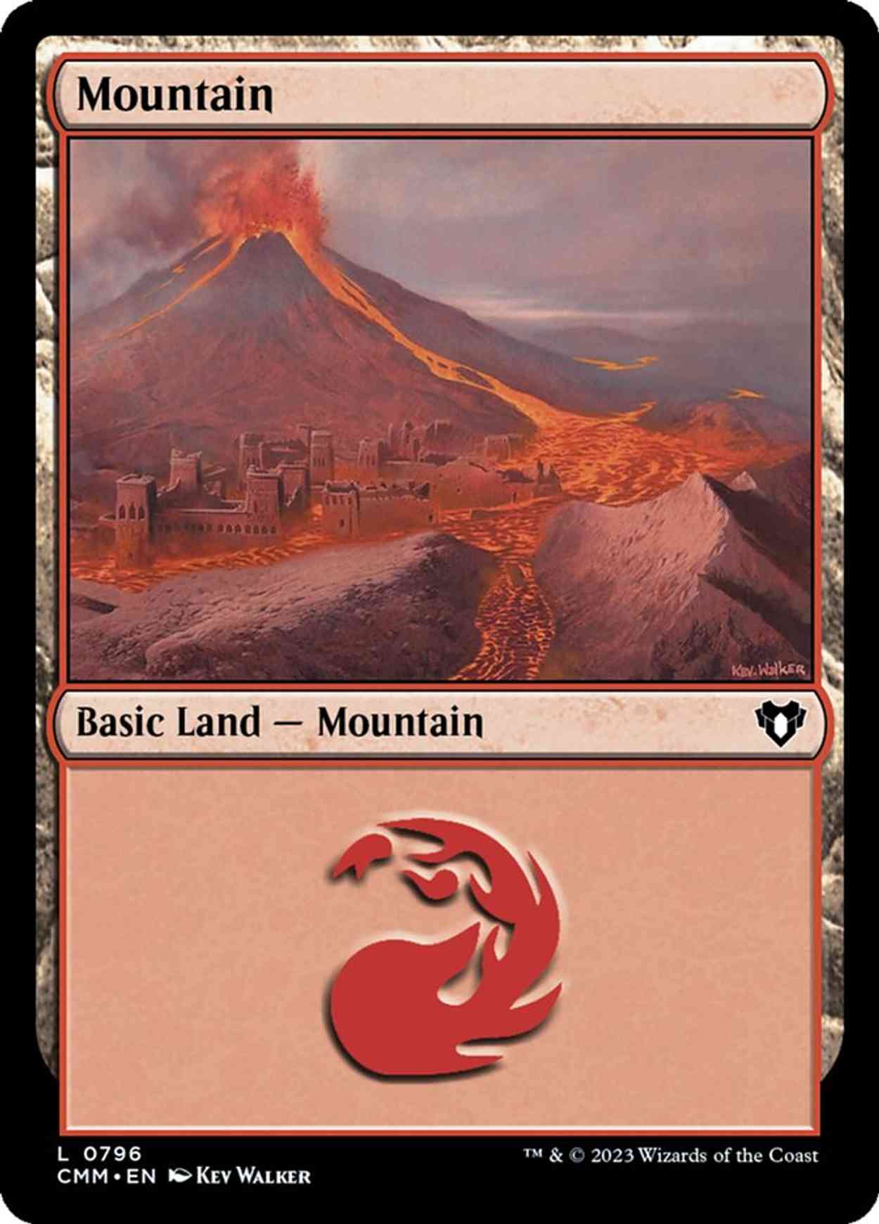 Mountain (0796) magic card front