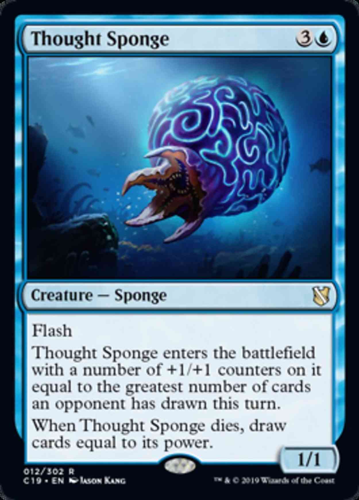 Thought Sponge magic card front