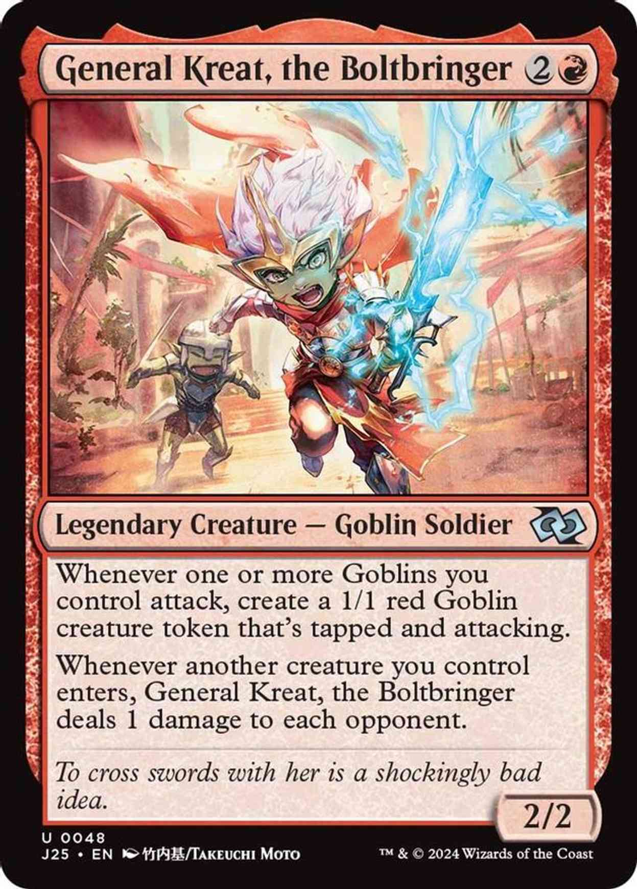 General Kreat, the Boltbringer (Anime) magic card front