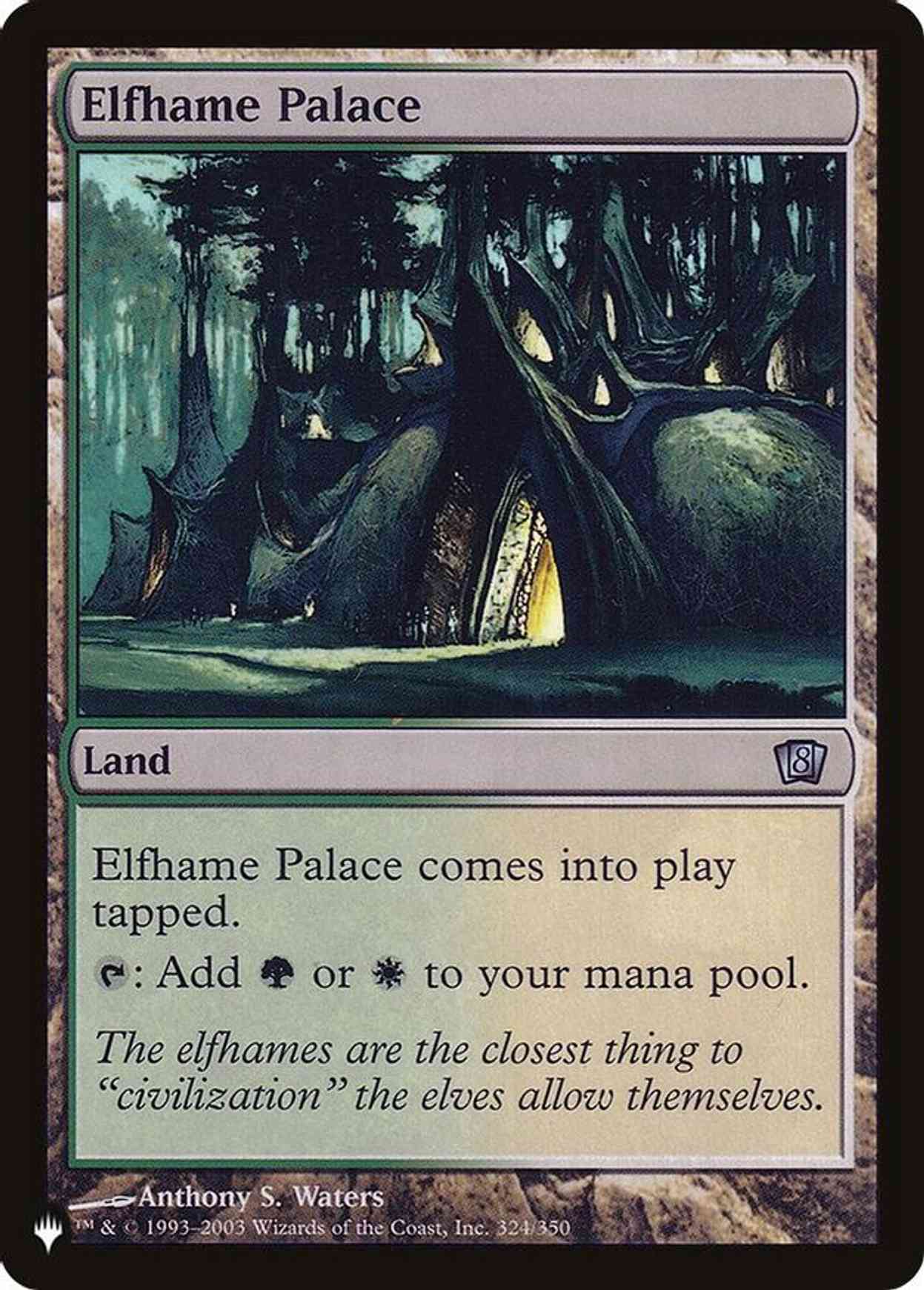 Elfhame Palace magic card front