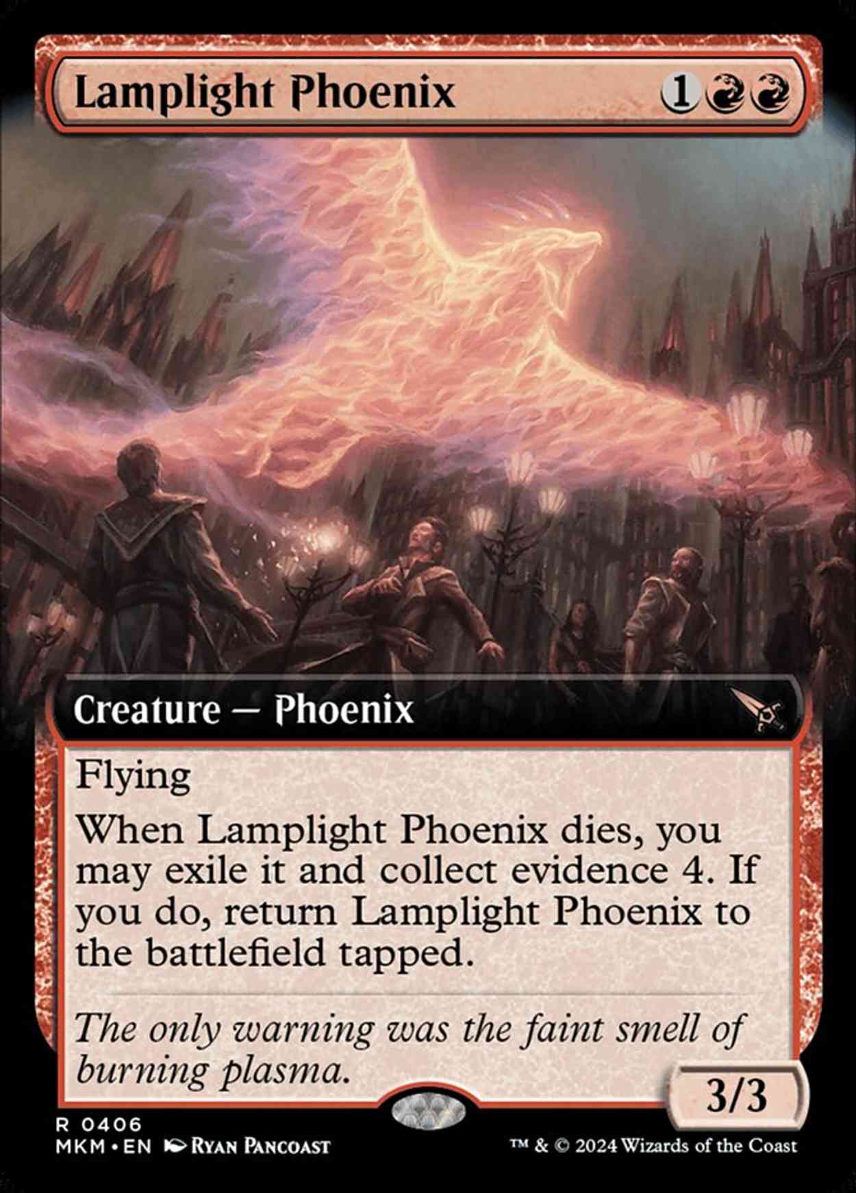 Lamplight Phoenix (Extended Art) magic card front