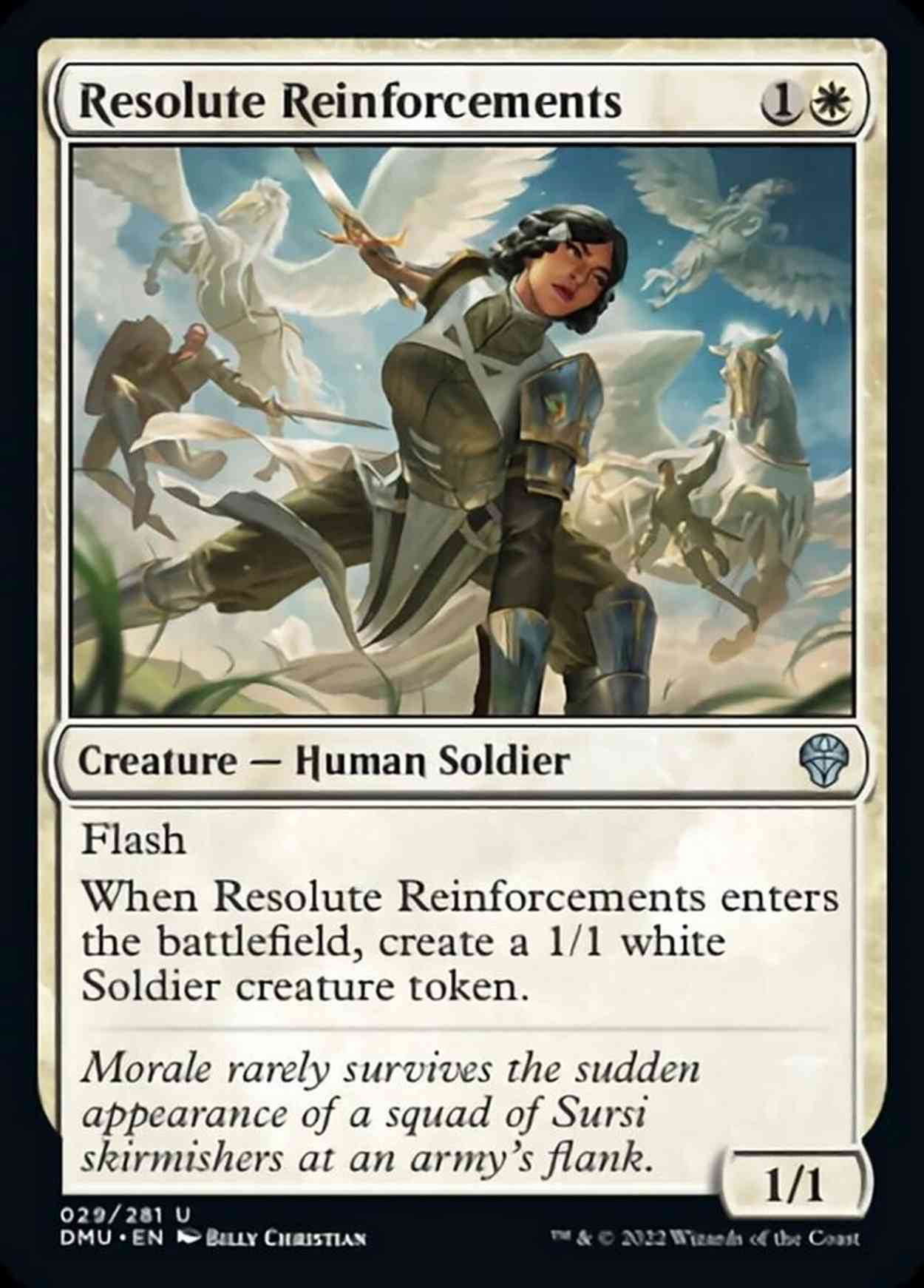 Resolute Reinforcements magic card front