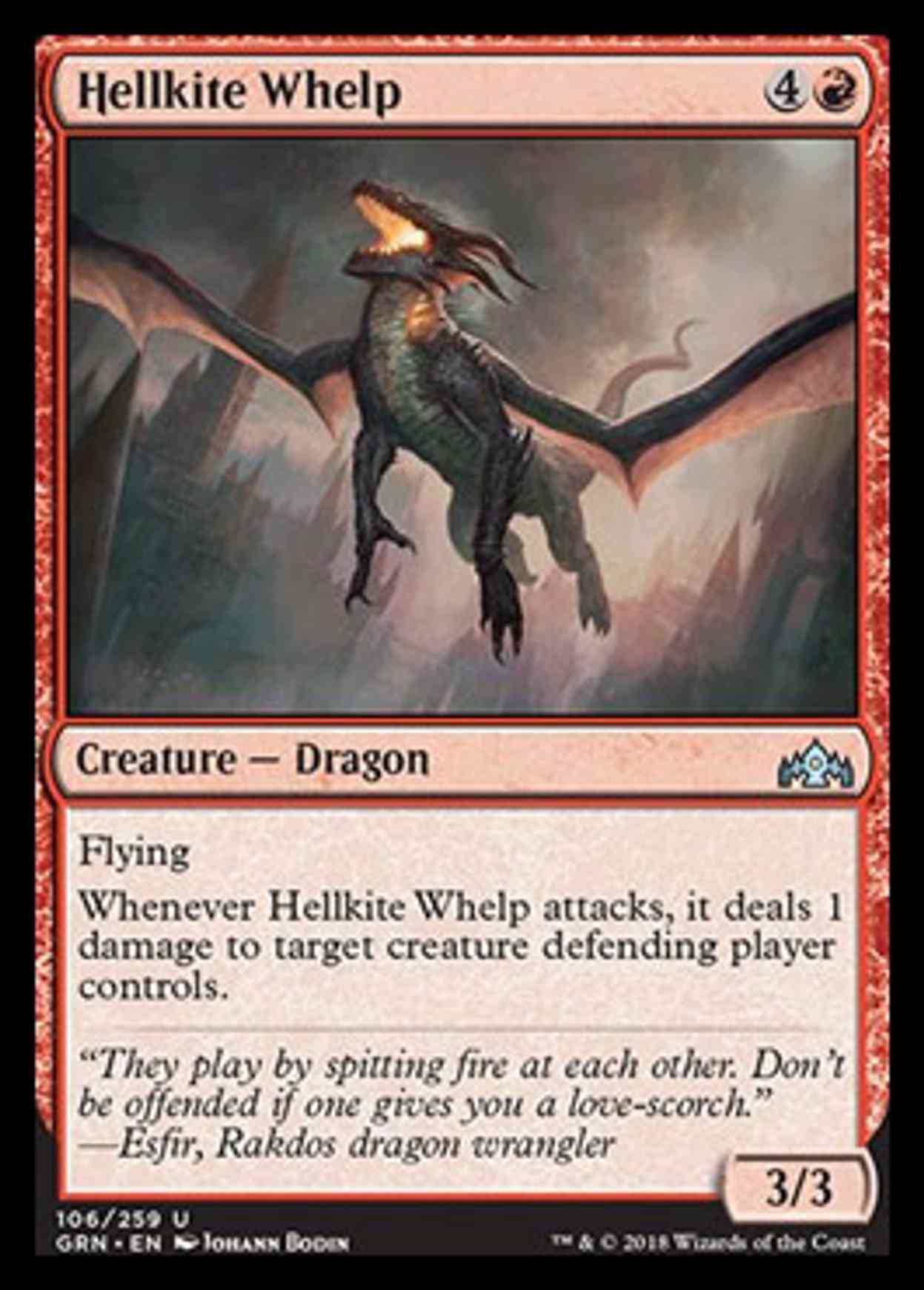 Hellkite Whelp magic card front