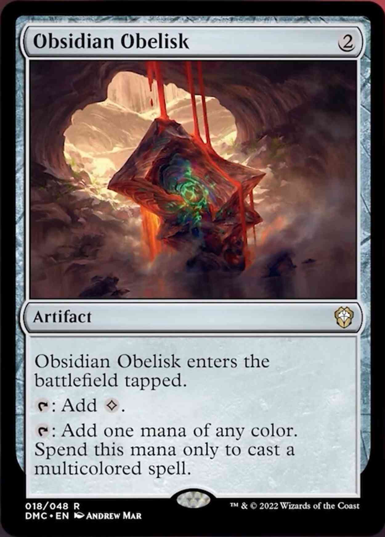Obsidian Obelisk magic card front