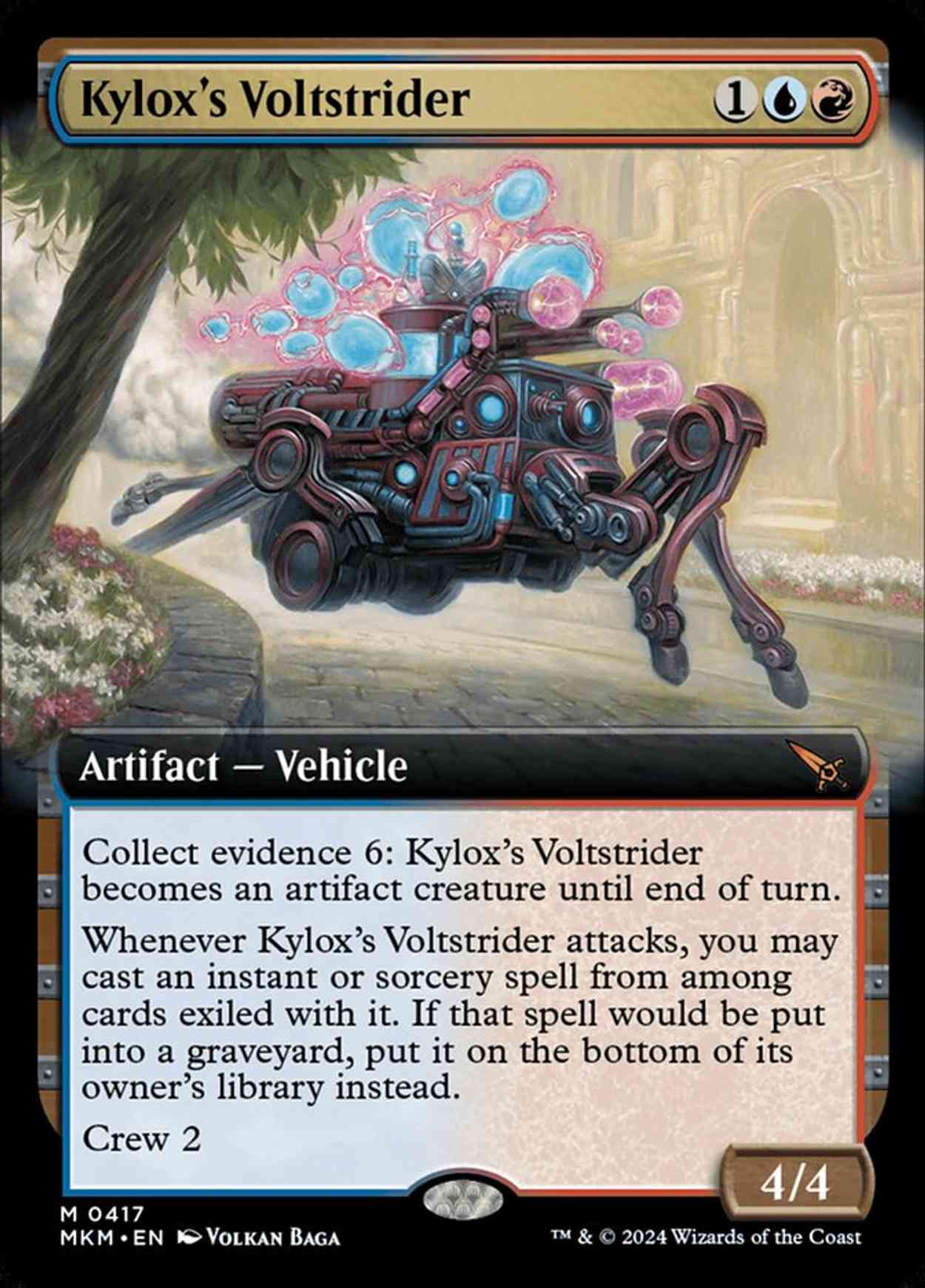 Kylox's Voltstrider (Extended Art) magic card front