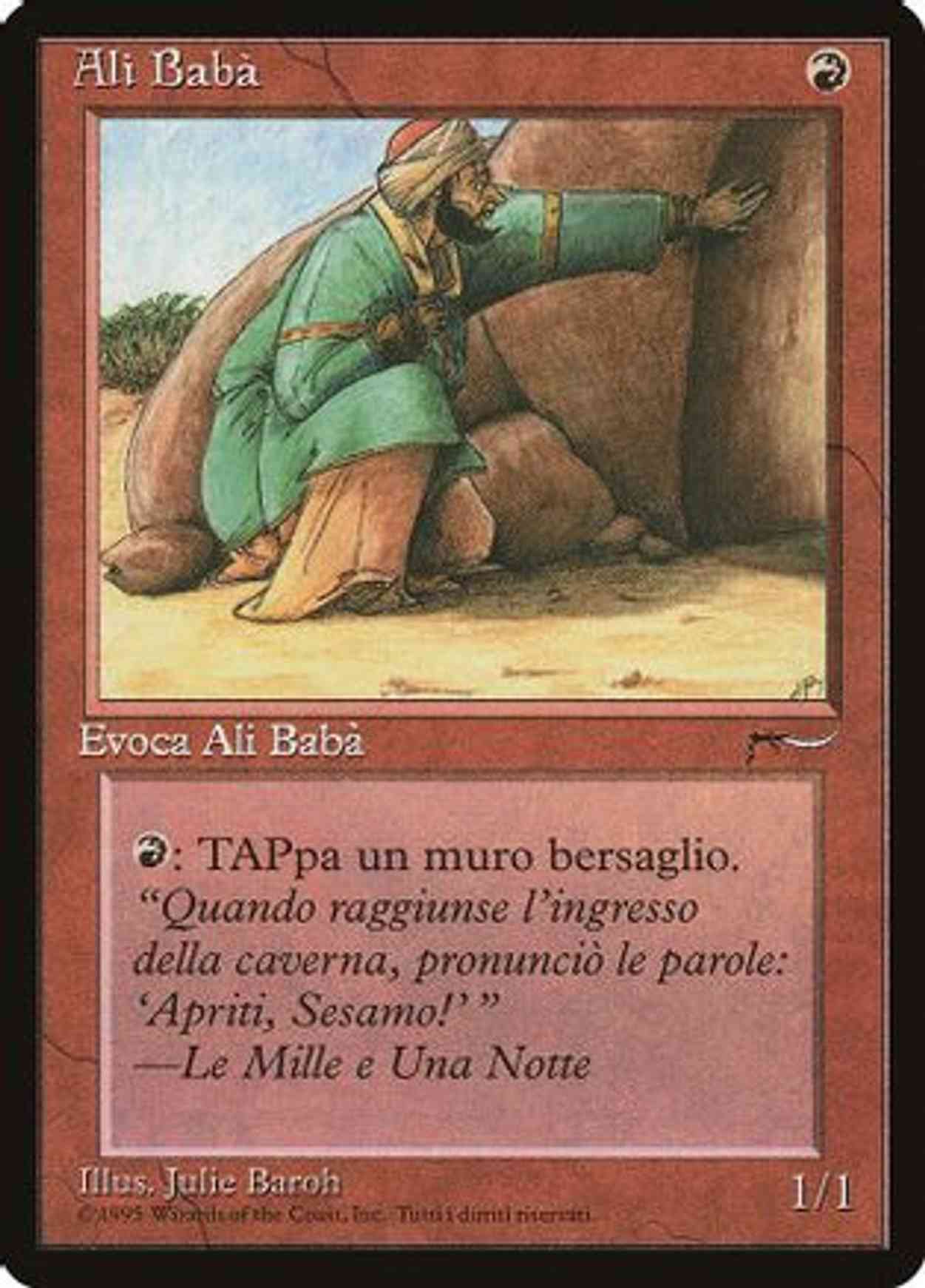 Ali Baba (Italian) magic card front