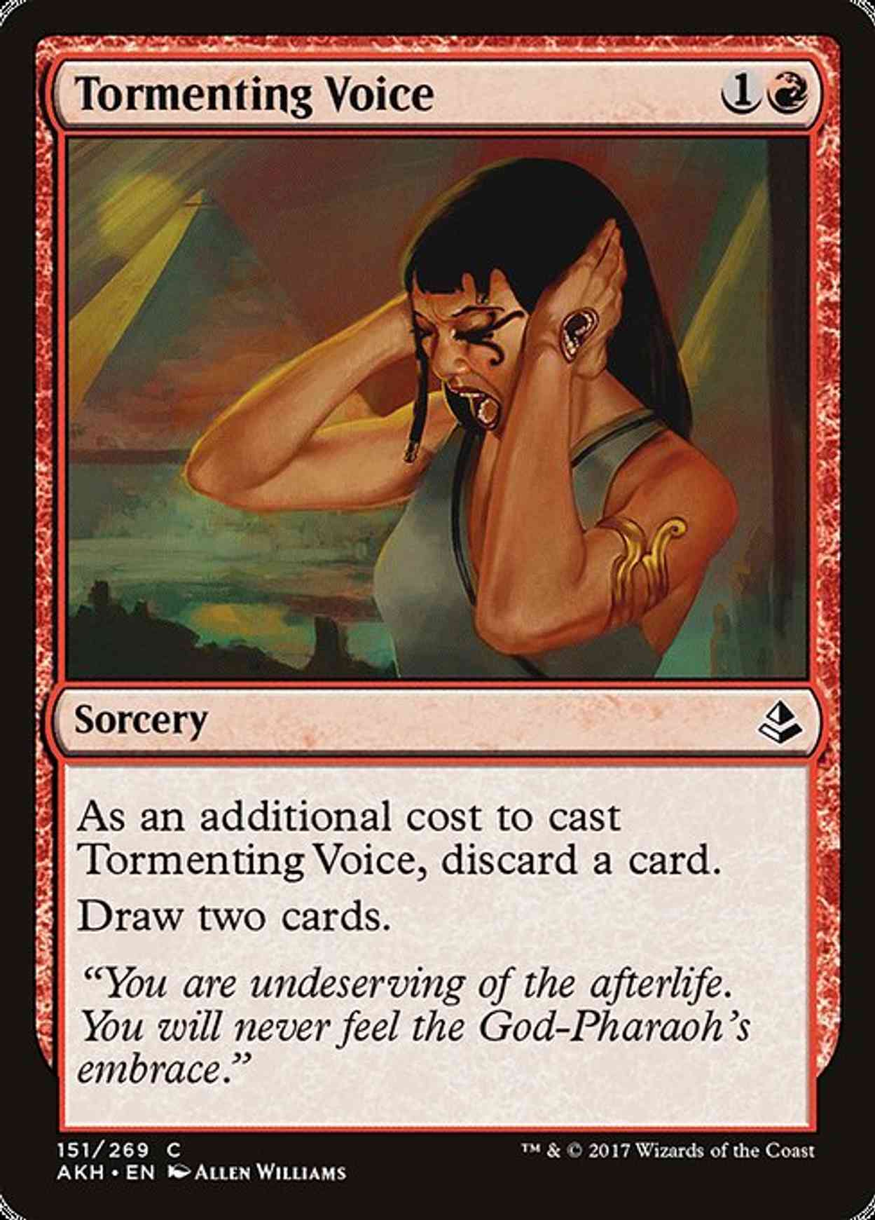 Tormenting Voice magic card front