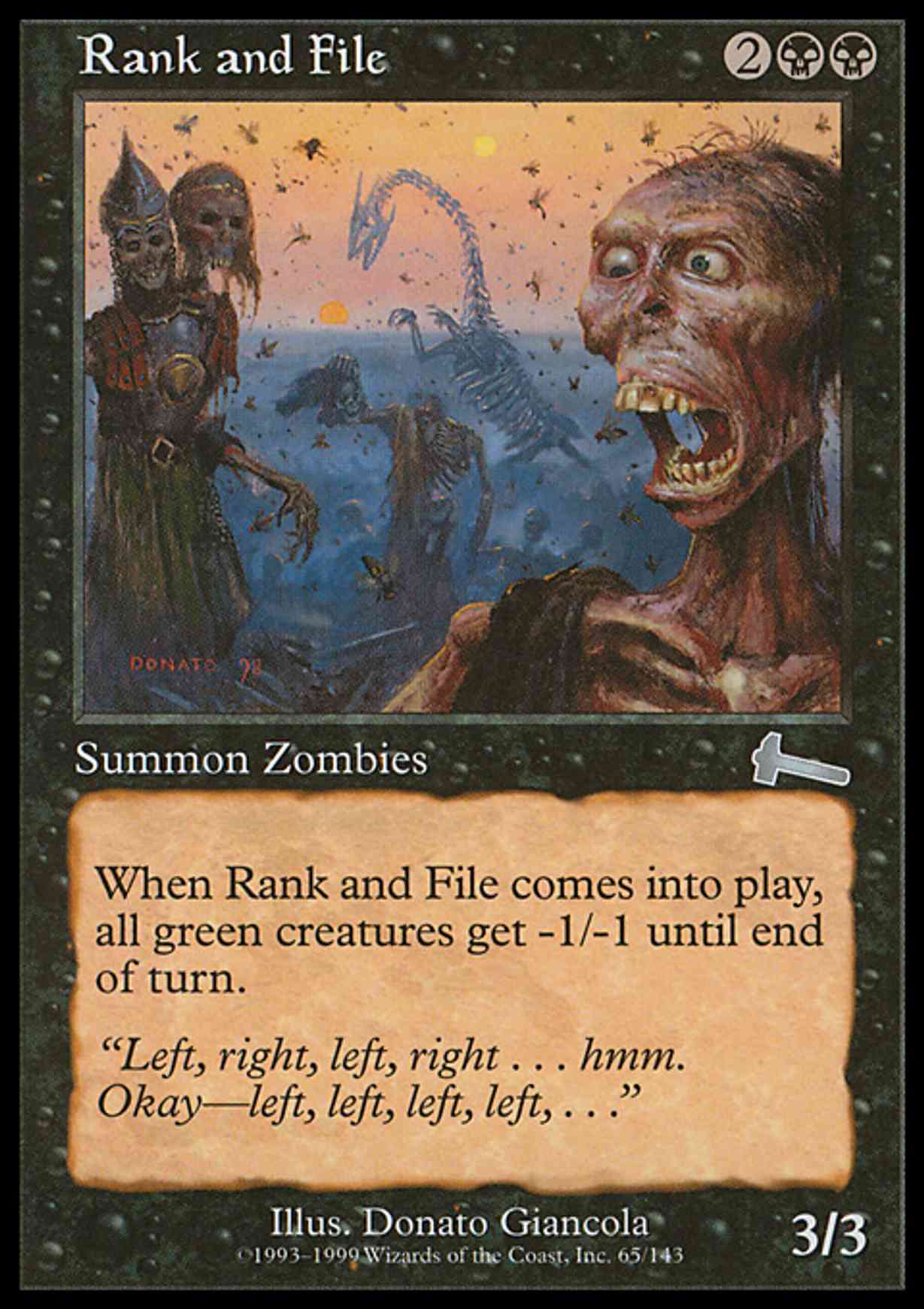 Rank and File magic card front