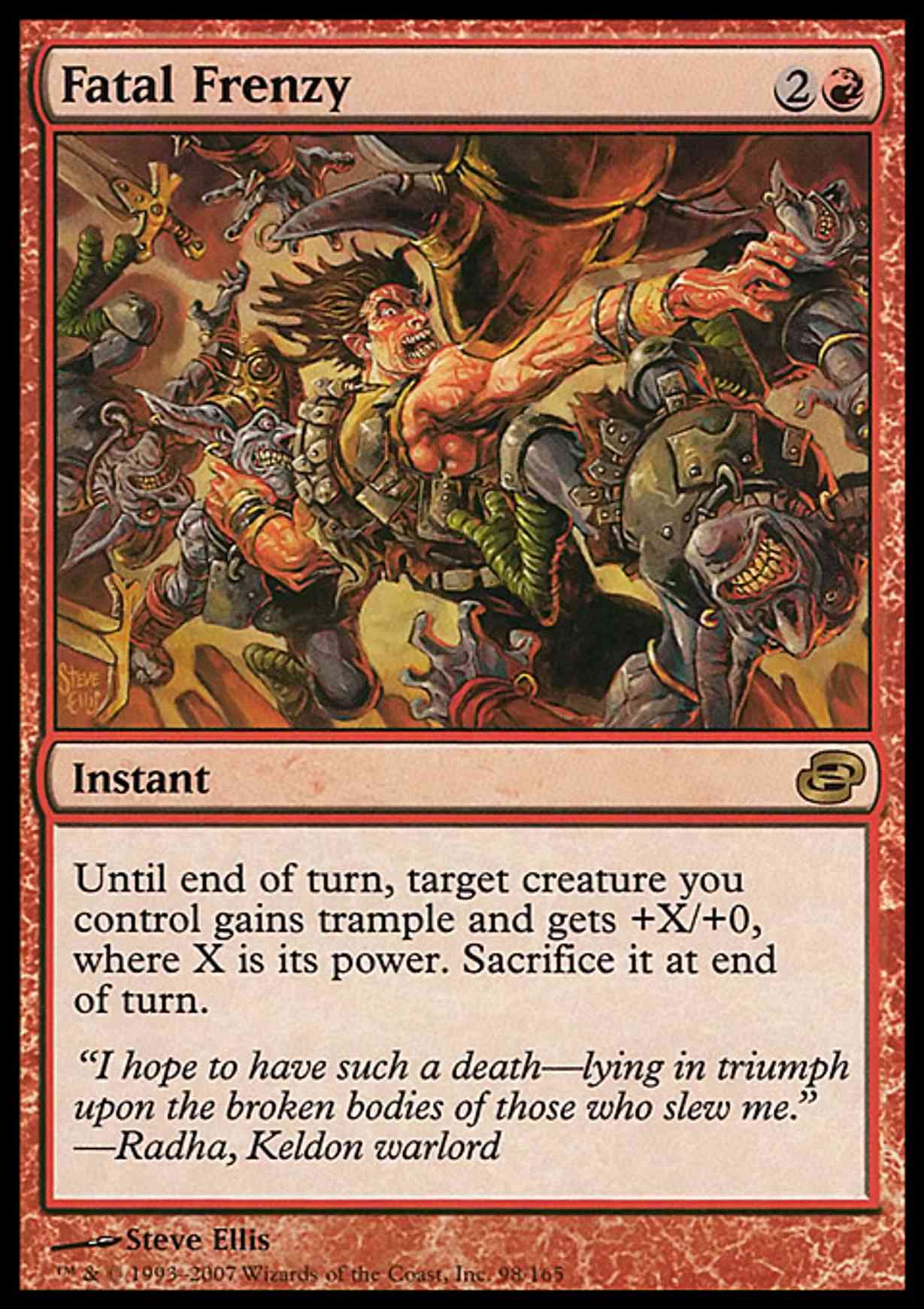 Fatal Frenzy magic card front