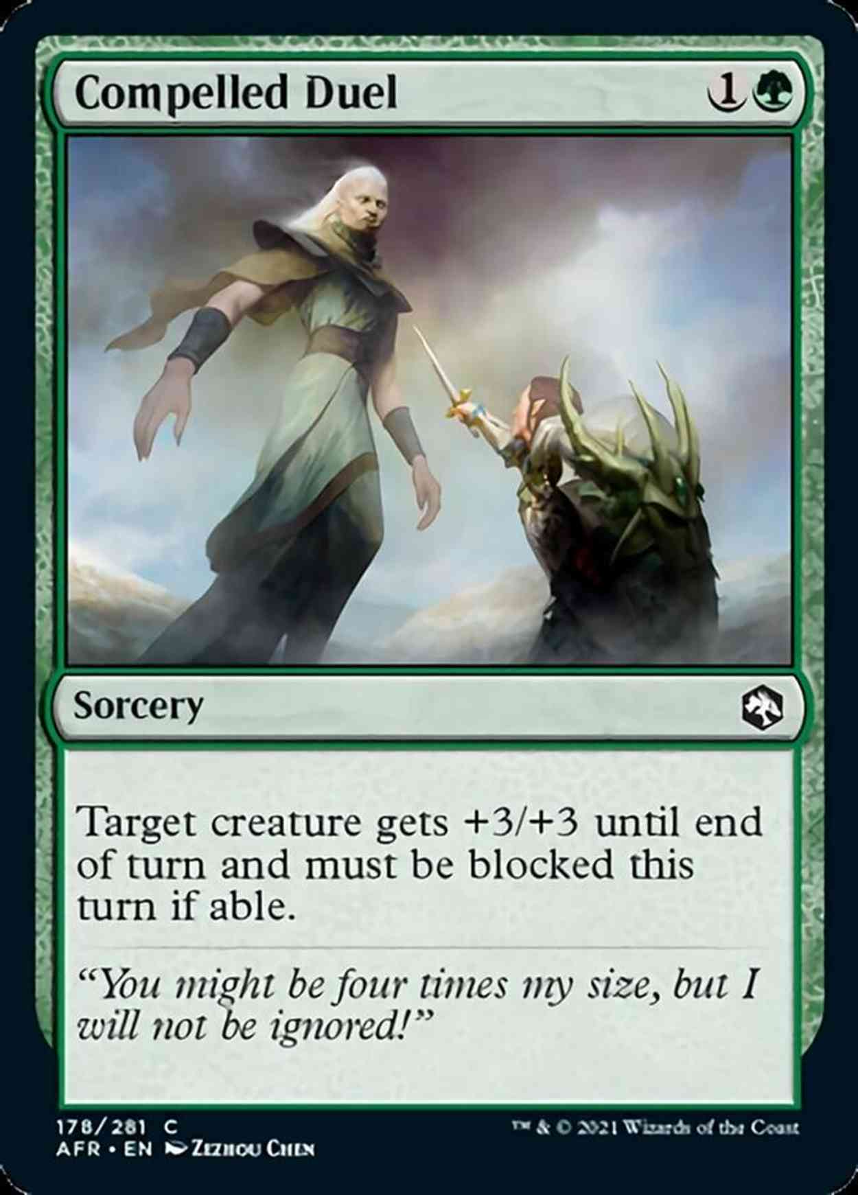 Compelled Duel magic card front