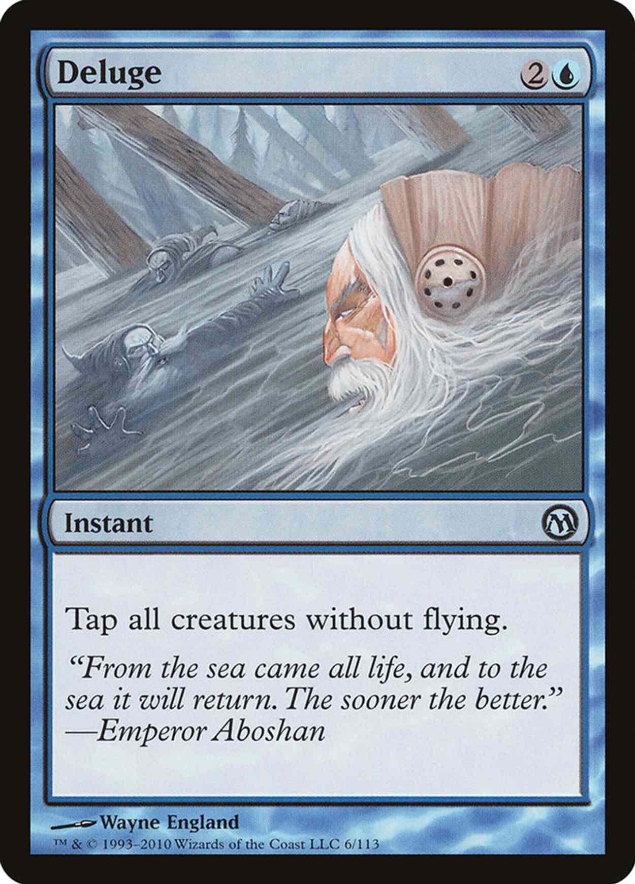 Deluge magic card front