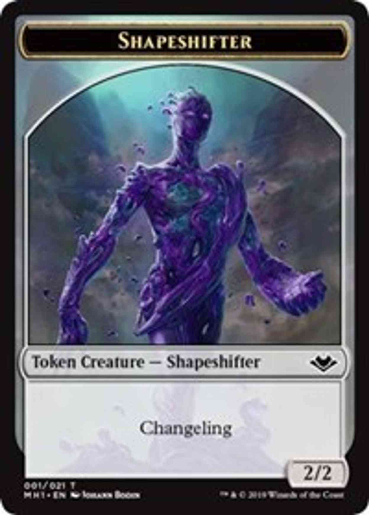 Shapeshifter (001) // Emblem - Wrenn and Six (021) Double-sided Token magic card front
