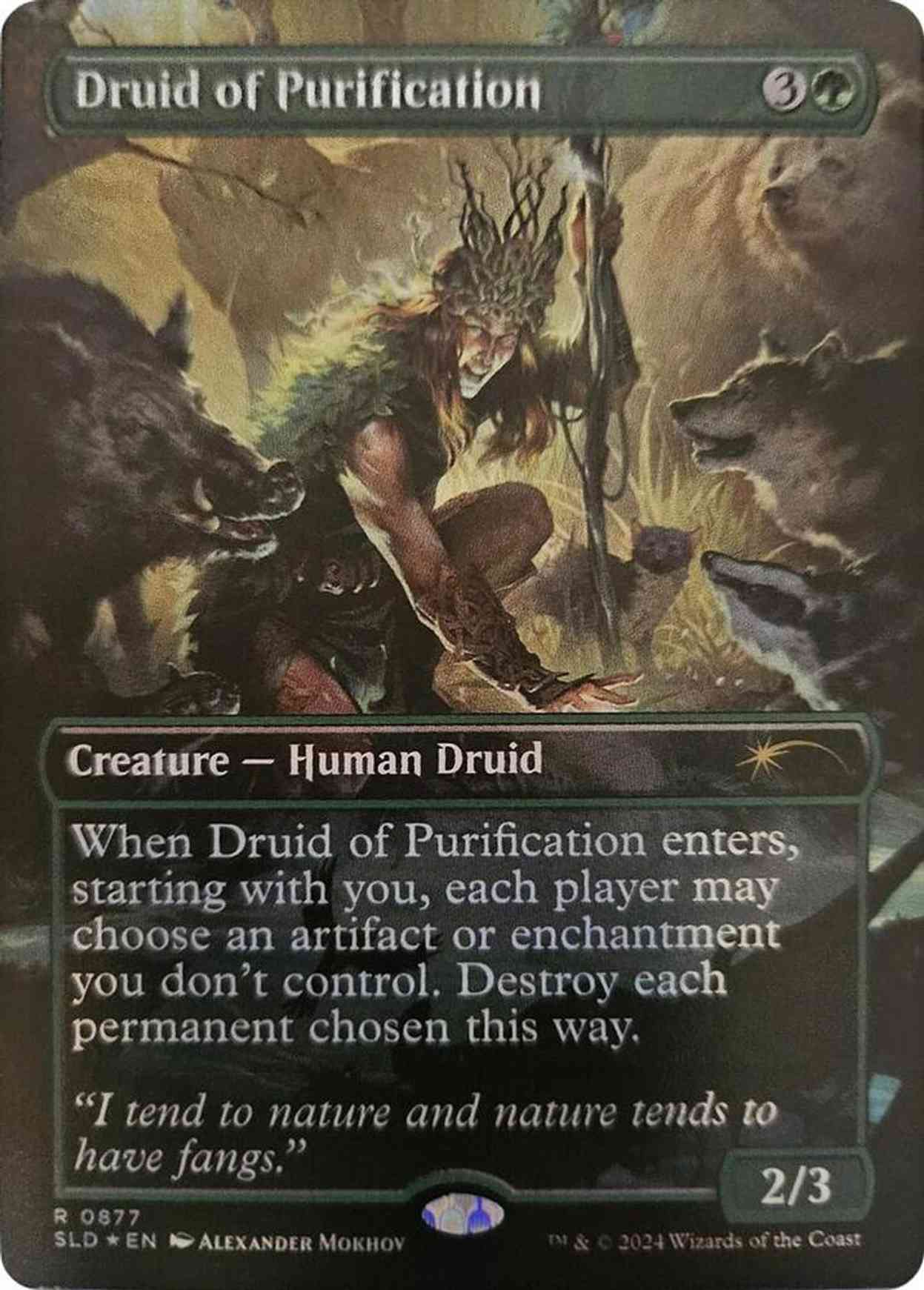 Druid of Purification (Rainbow Foil) magic card front