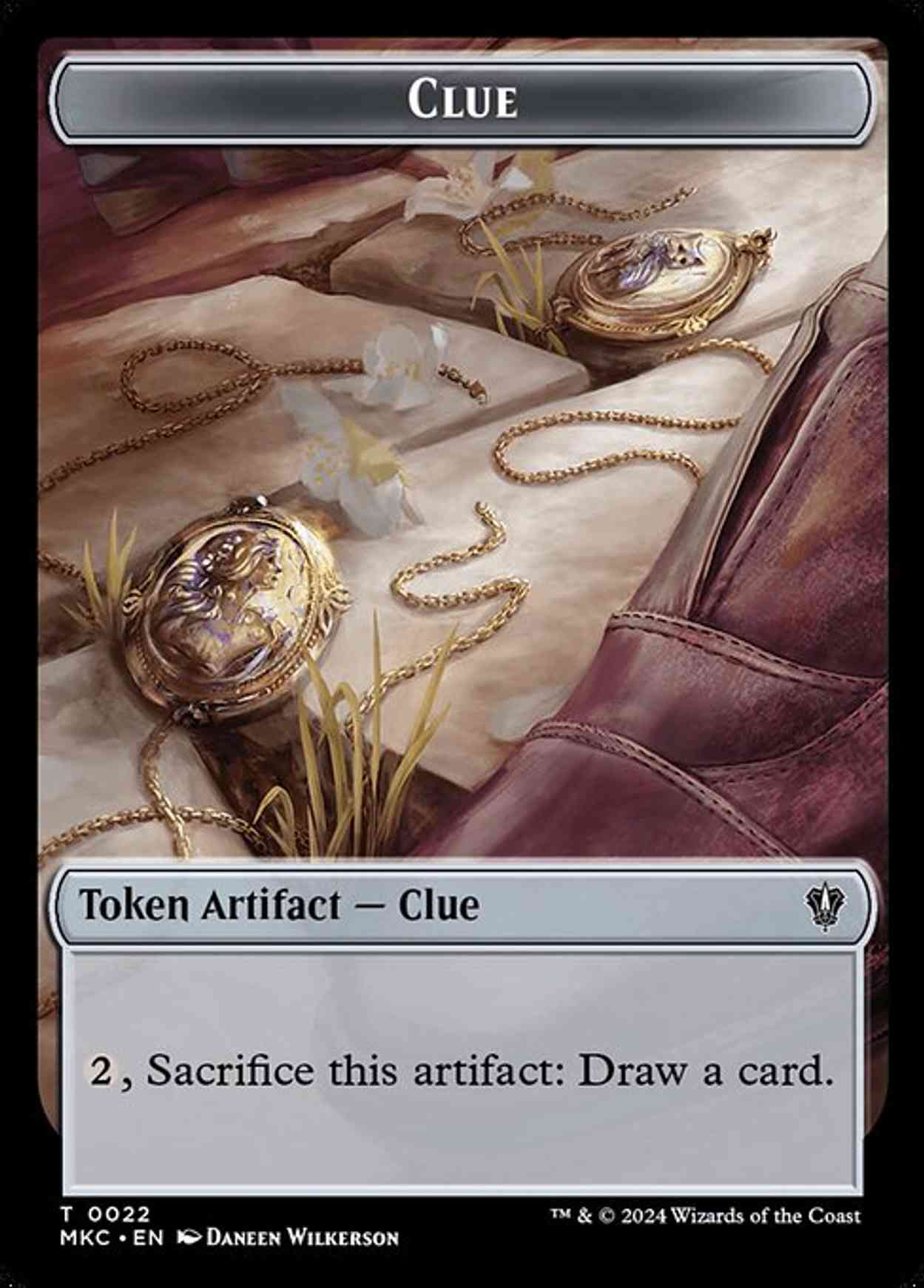 Clue // Food Double-Sided Token magic card front