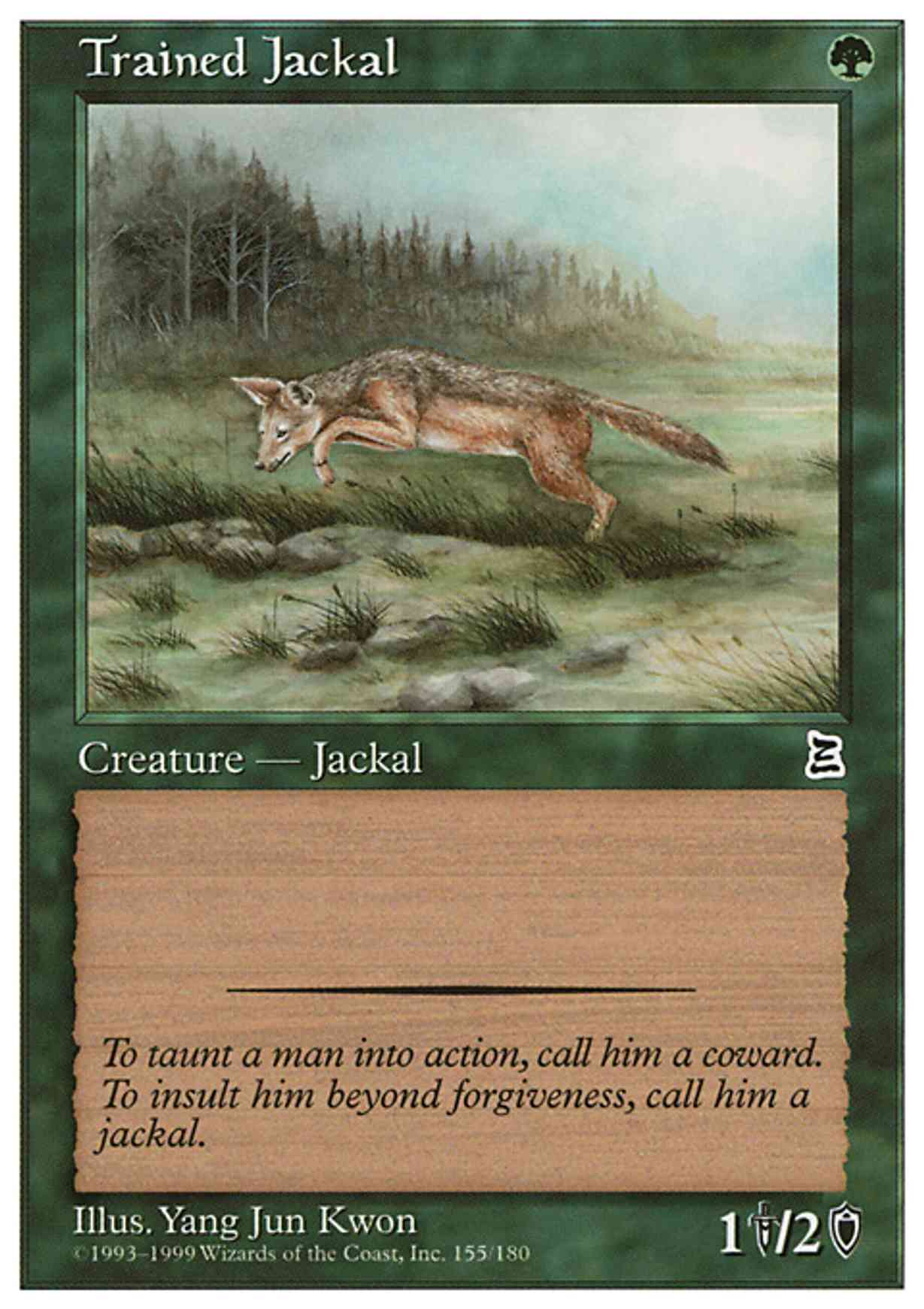 Trained Jackal magic card front