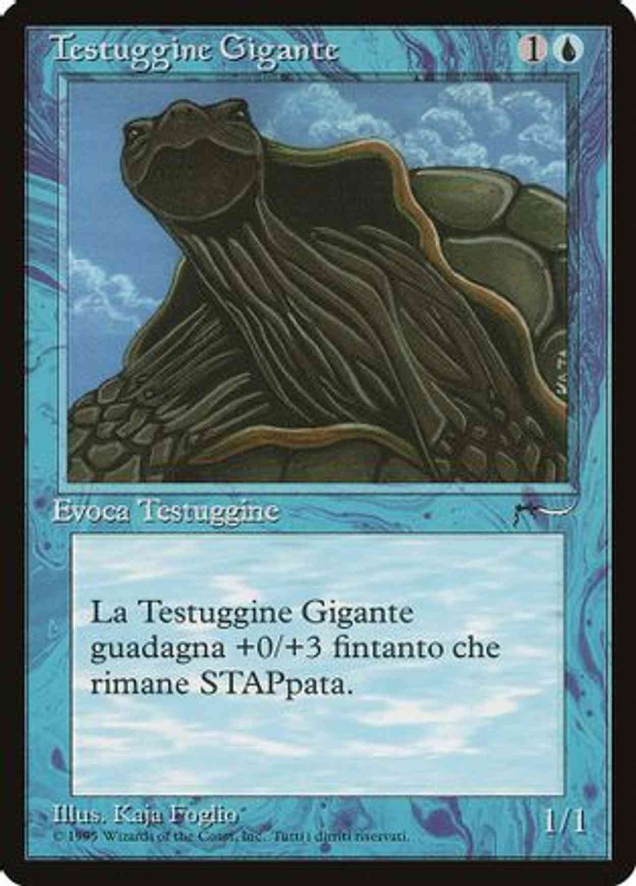 Giant Tortoise (Italian) - "Testuggine Gigante" magic card front
