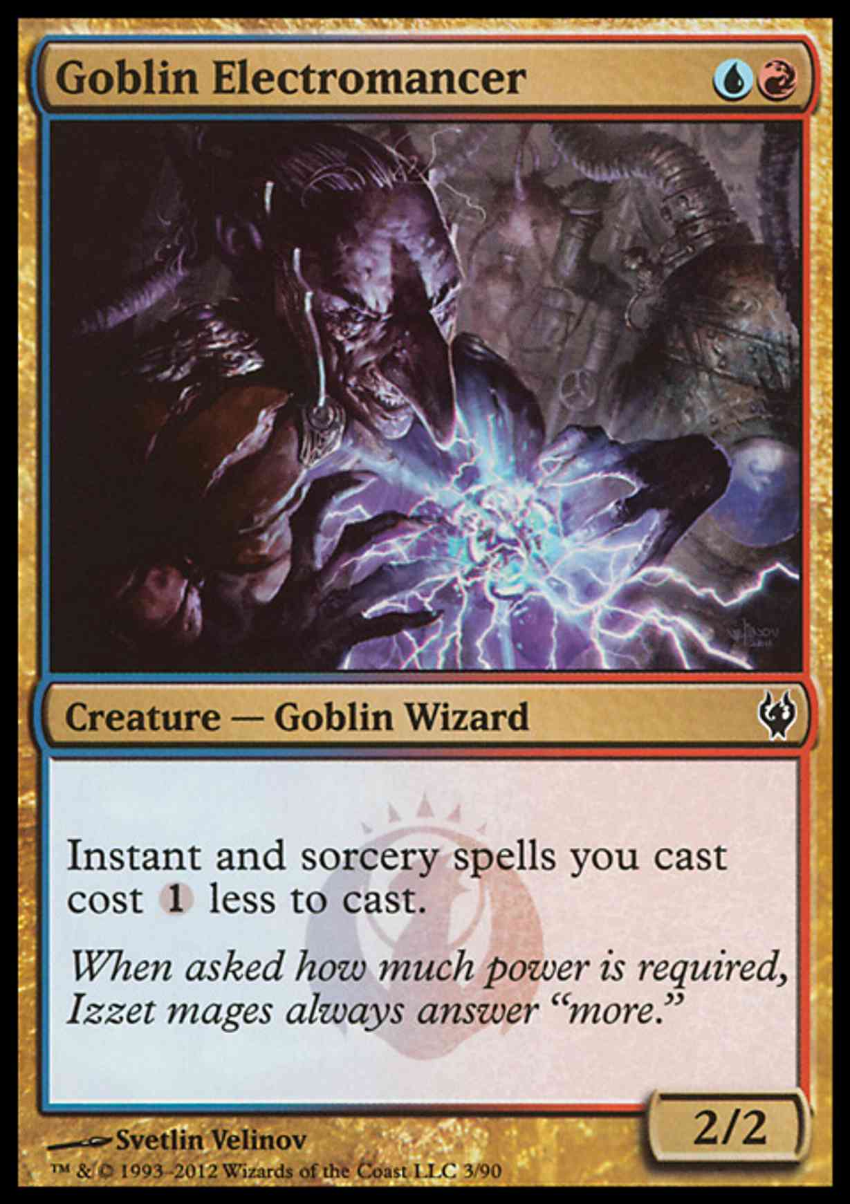 Goblin Electromancer magic card front