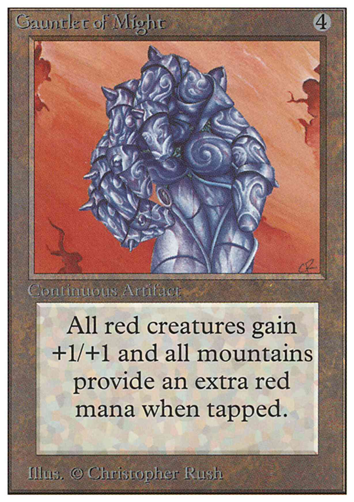 Gauntlet of Might magic card front