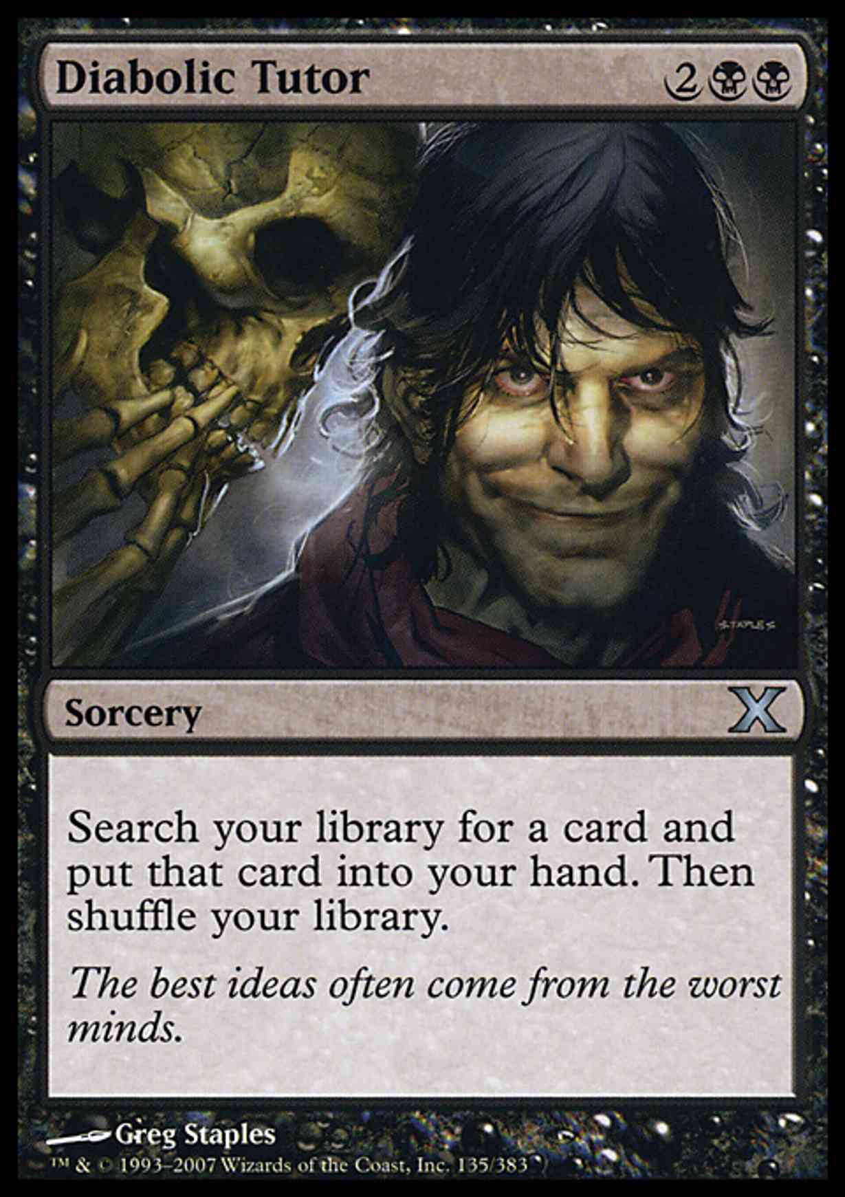 Diabolic Tutor magic card front