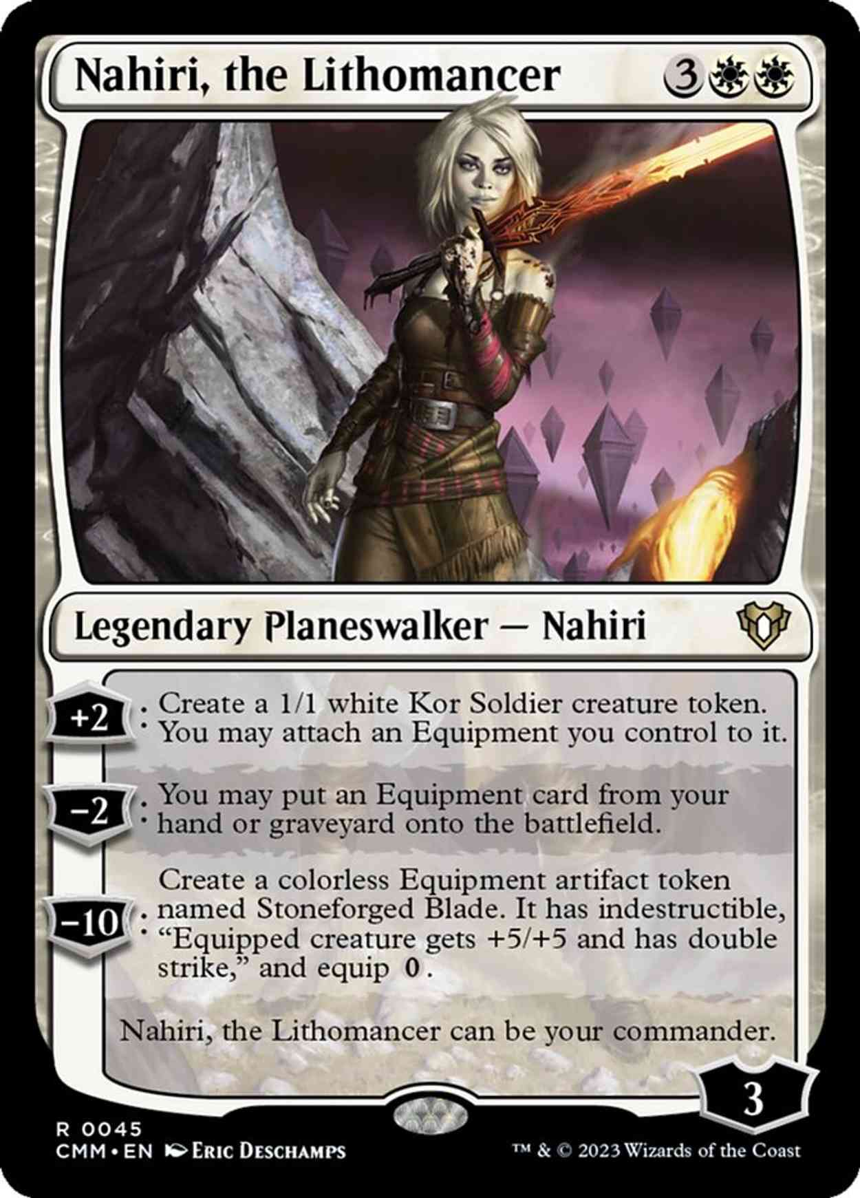 Nahiri, the Lithomancer magic card front