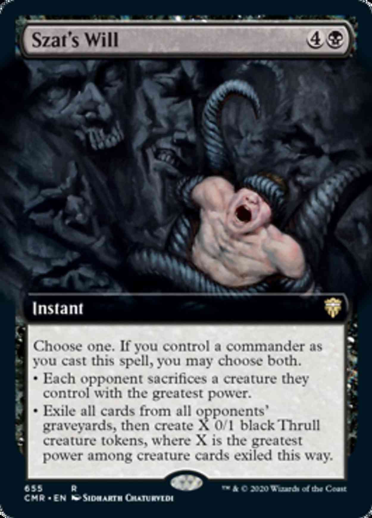 Szat's Will (Extended Art) magic card front