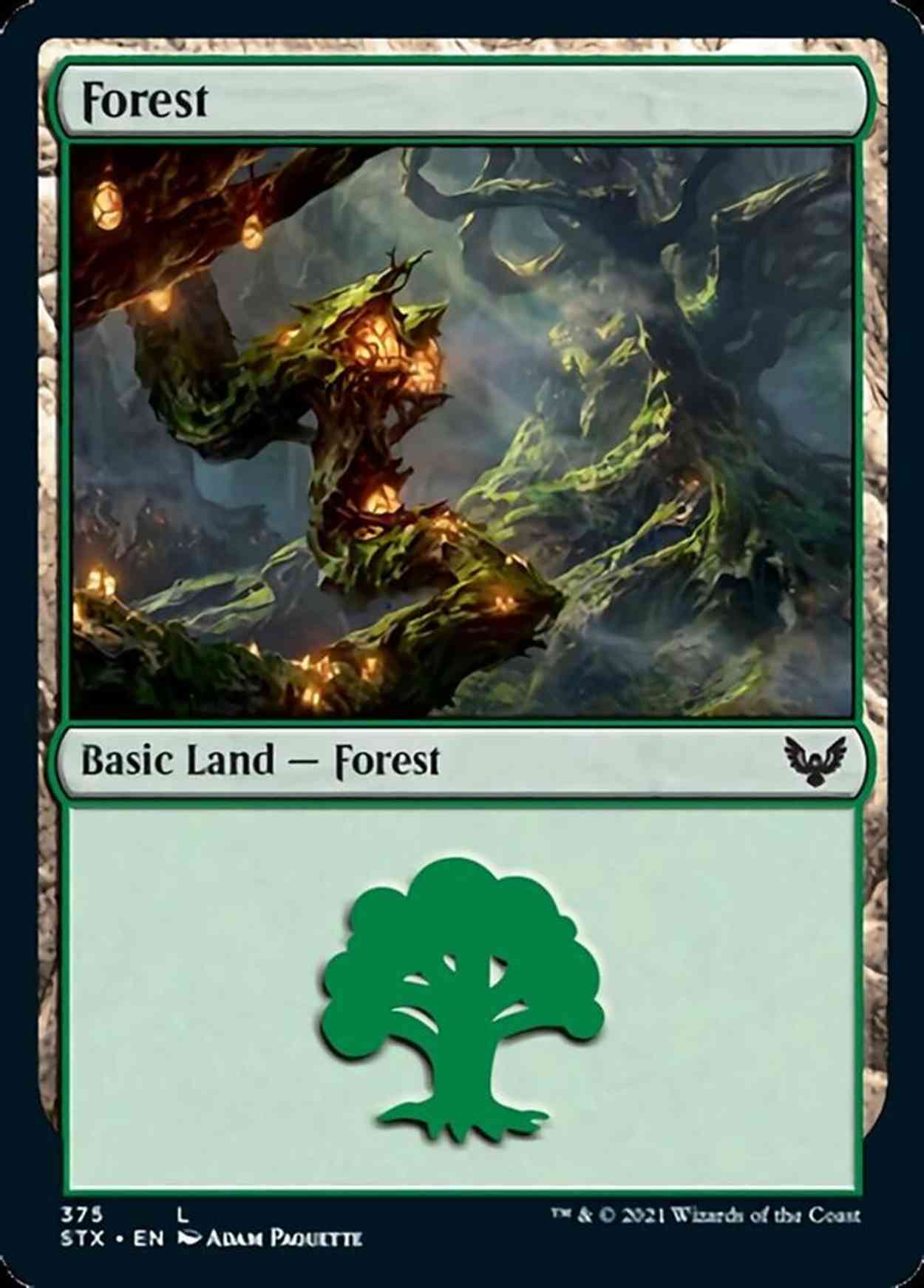 Forest (375) magic card front