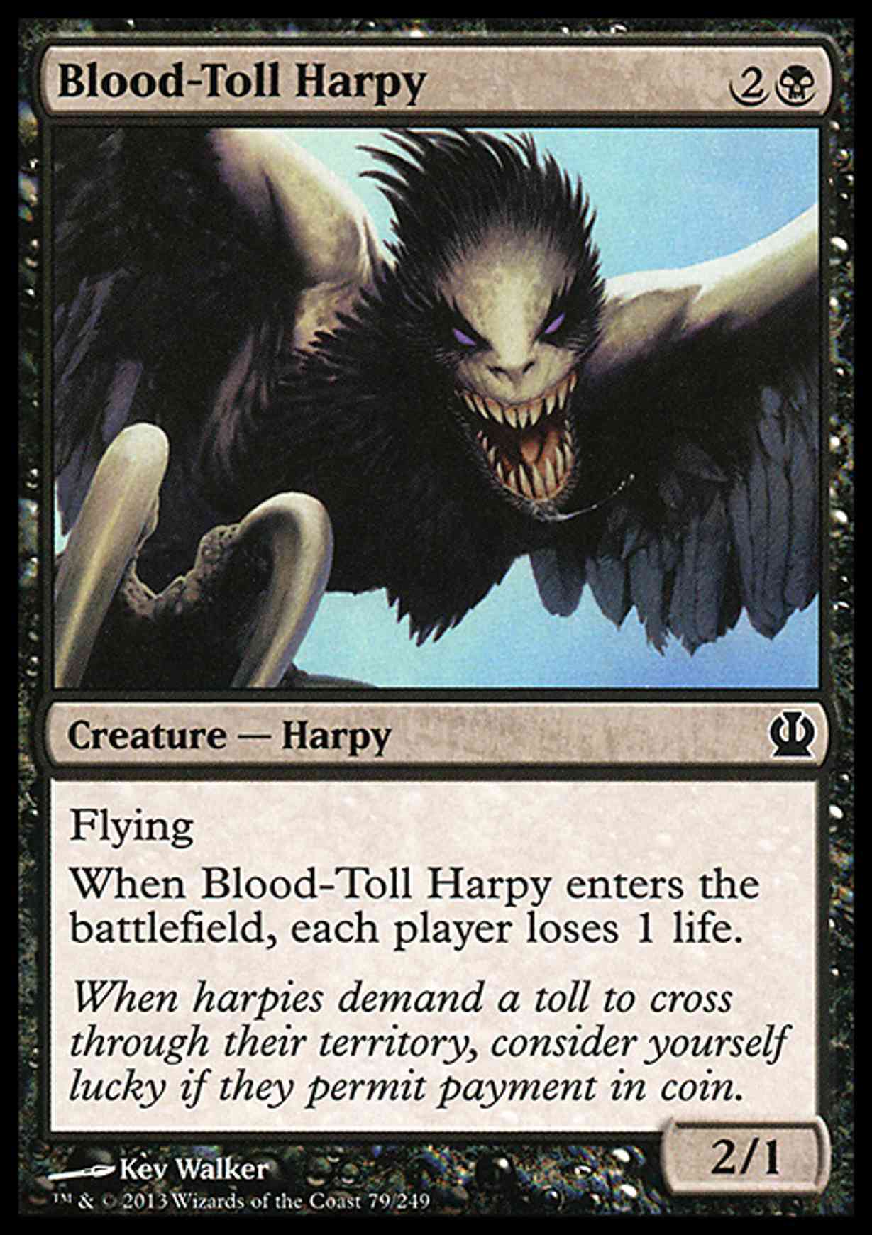 Blood-Toll Harpy magic card front
