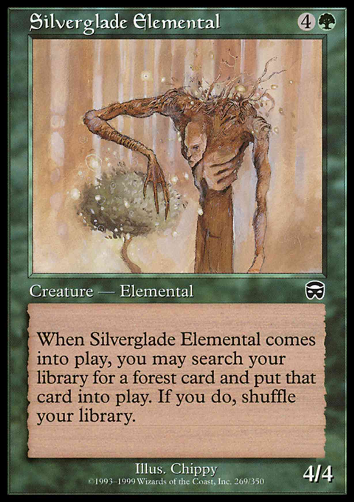 Silverglade Elemental magic card front