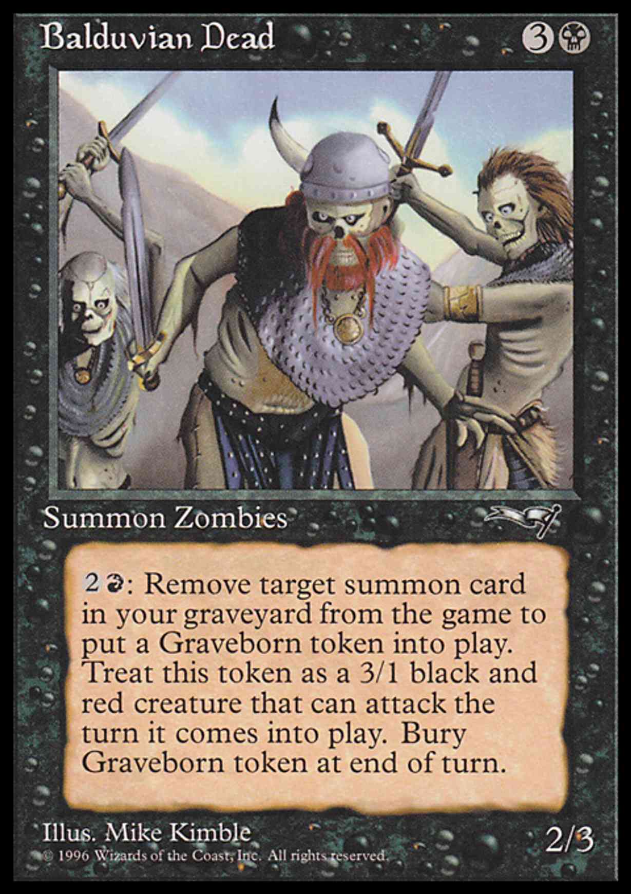 Balduvian Dead magic card front
