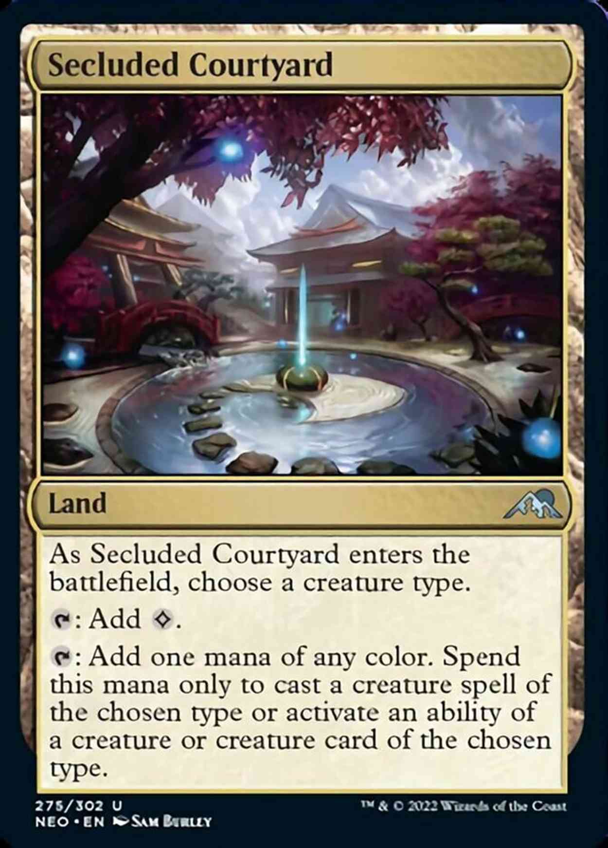 Secluded Courtyard magic card front