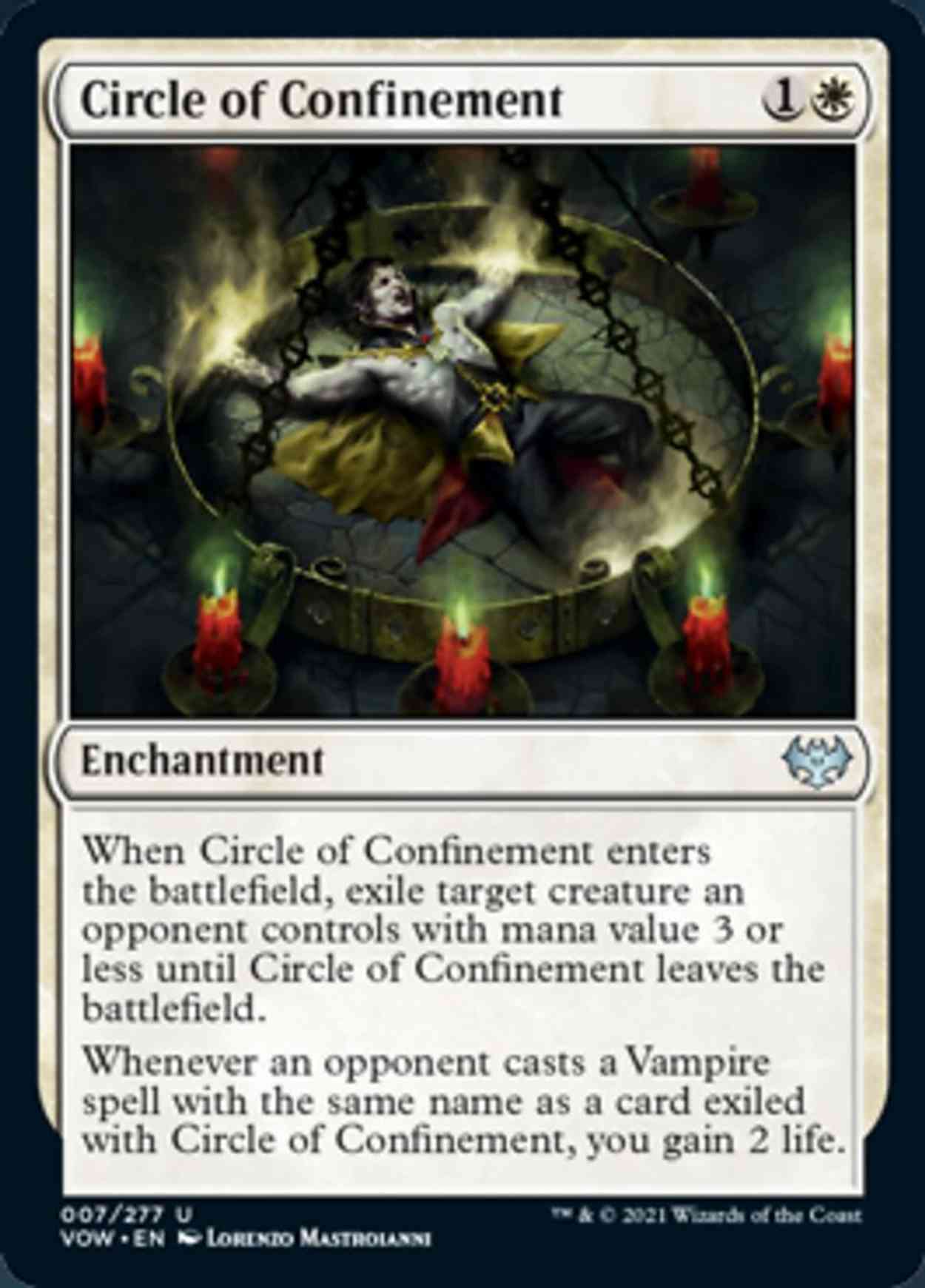 Circle of Confinement magic card front